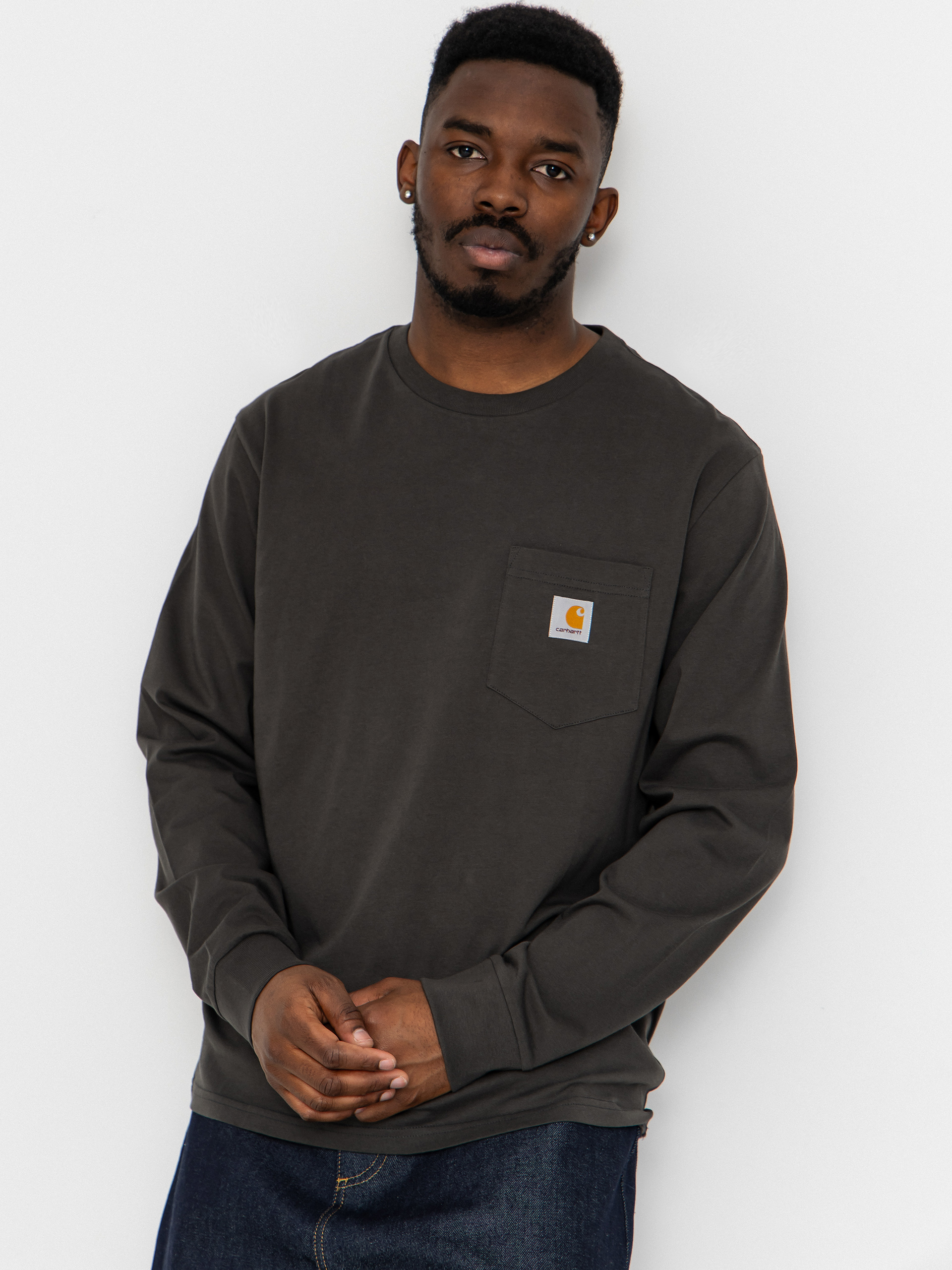 Hosszu00fa ujju00fa felsu0151 Carhartt WIP Pocket (oxide green)