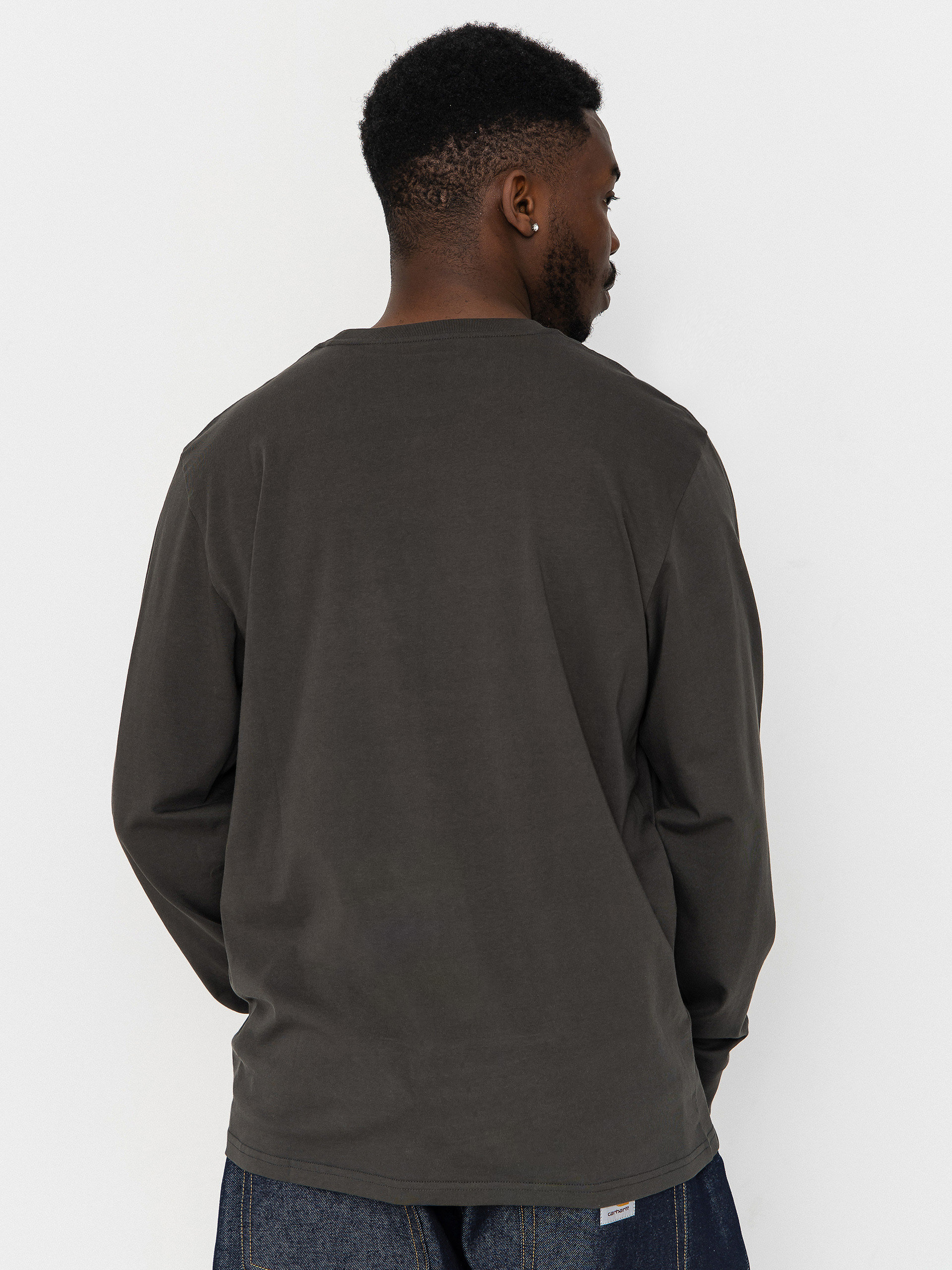 Hosszú ujjú felső Carhartt WIP Pocket (oxide green)