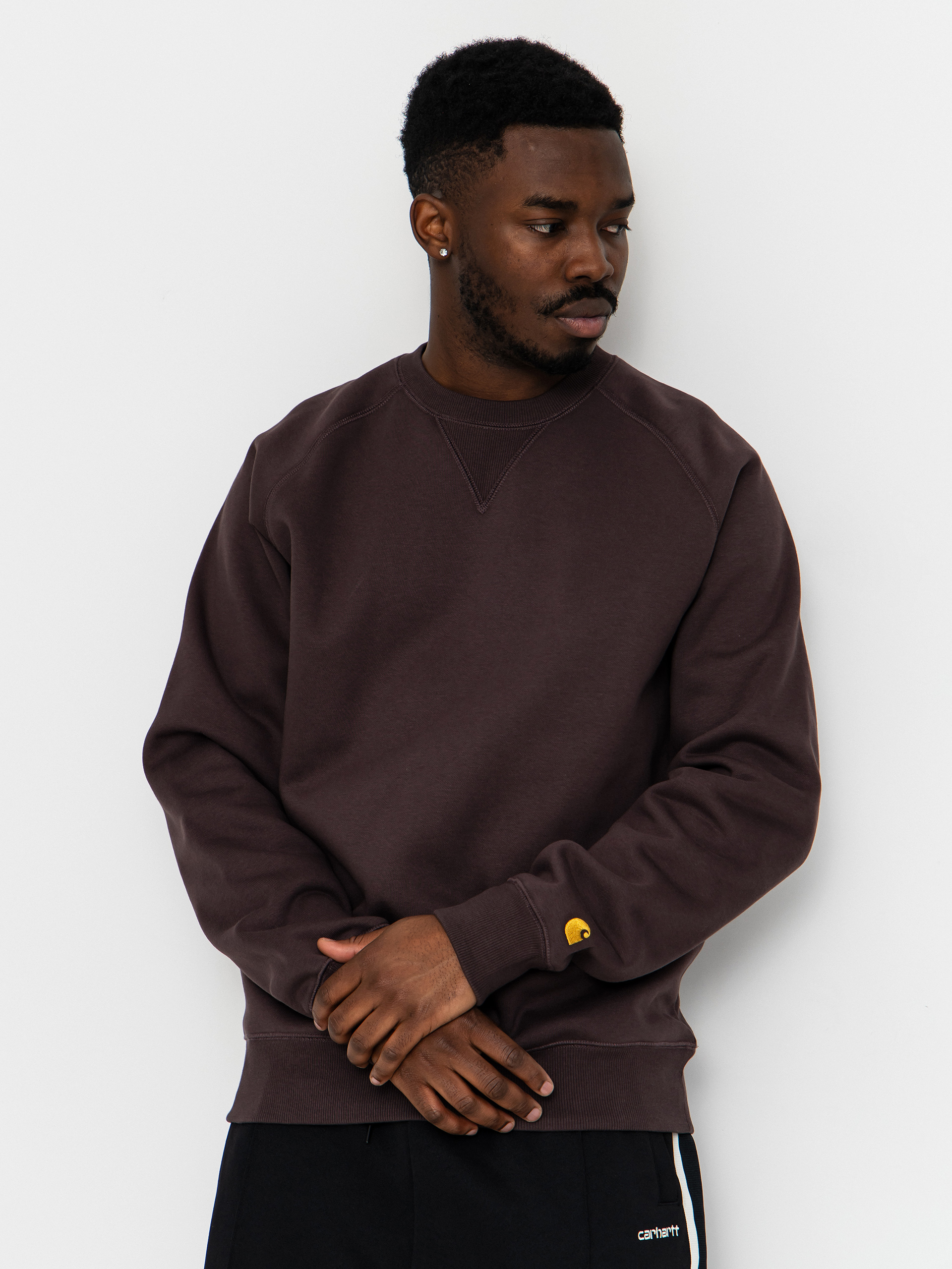 Pulóver Carhartt WIP Chase (shale/gold)