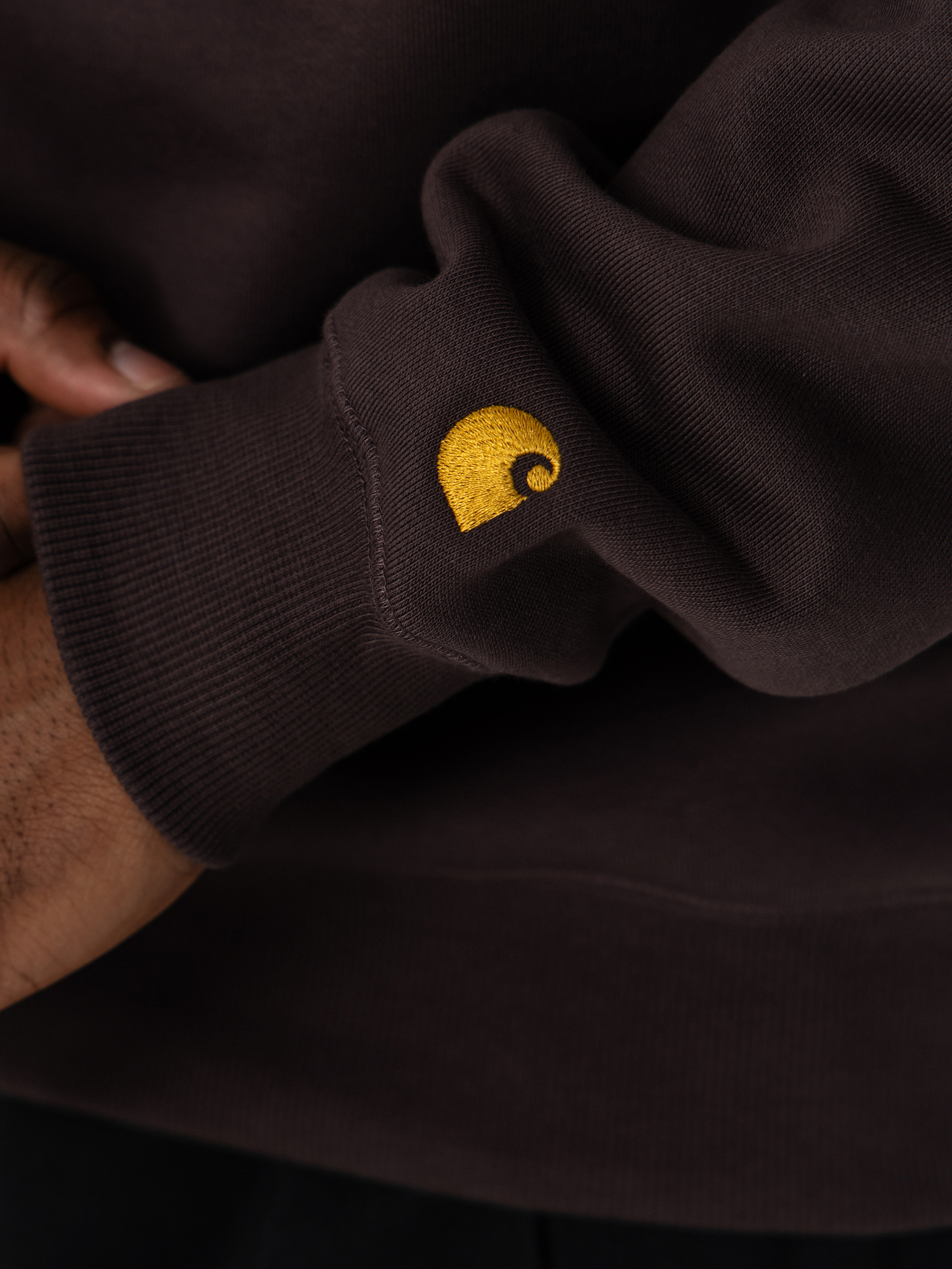 Pulóver Carhartt WIP Chase (shale/gold)
