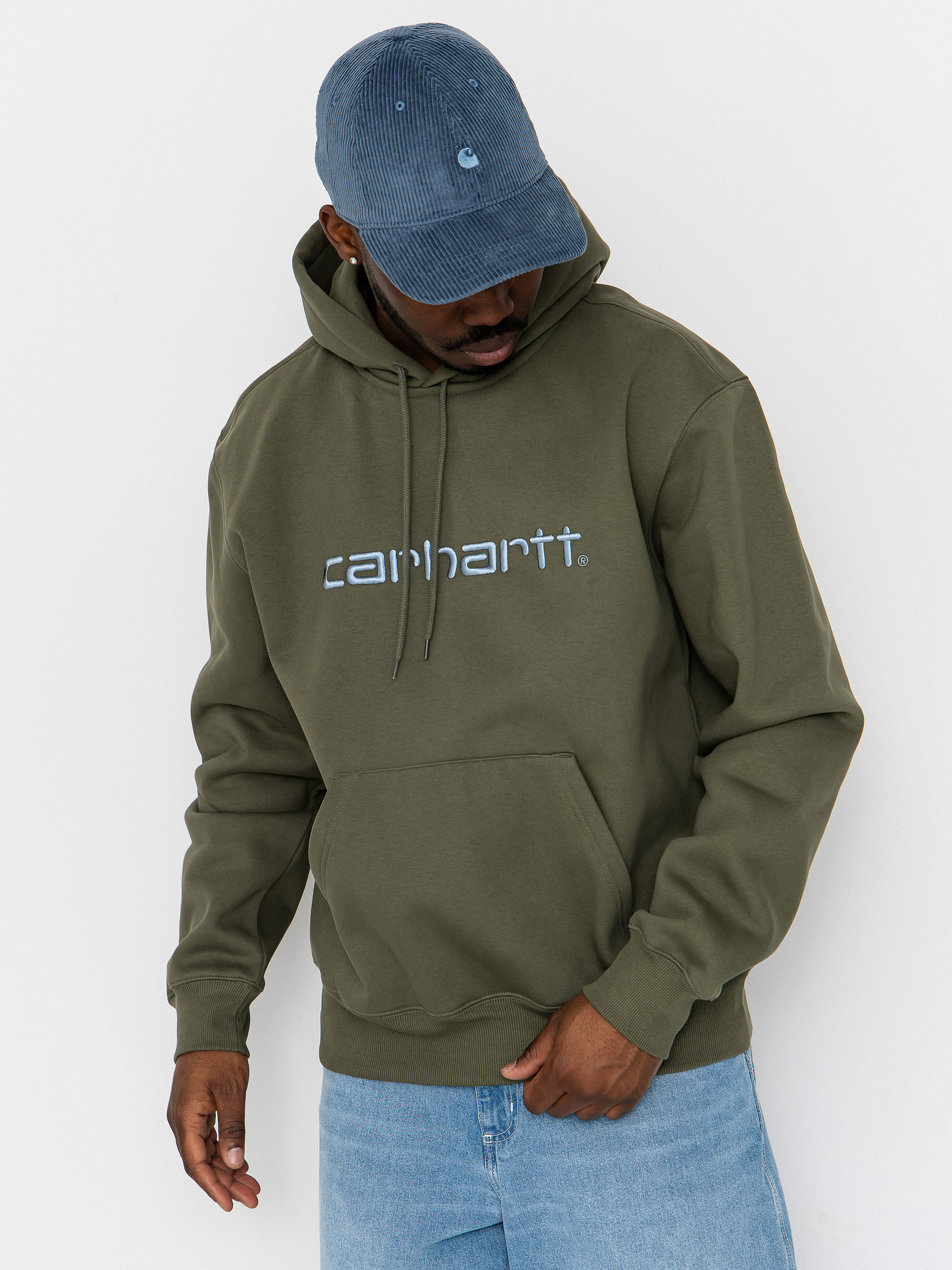 Kapucnis pulu00f3ver Carhartt WIP Carhartt HD (leaf/tourmaline)