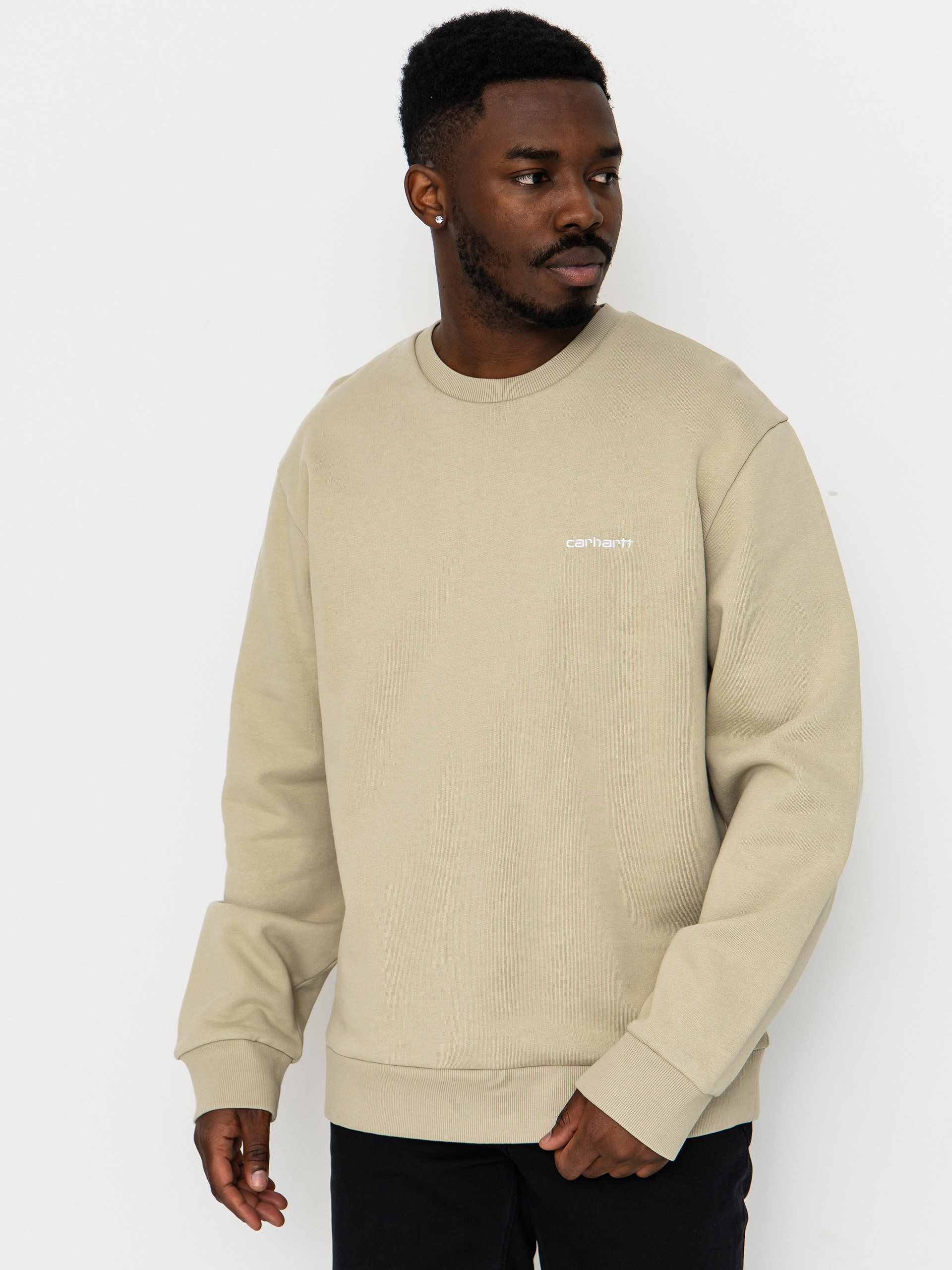 Pulóver Carhartt WIP Script Embroidery (barchan/white)