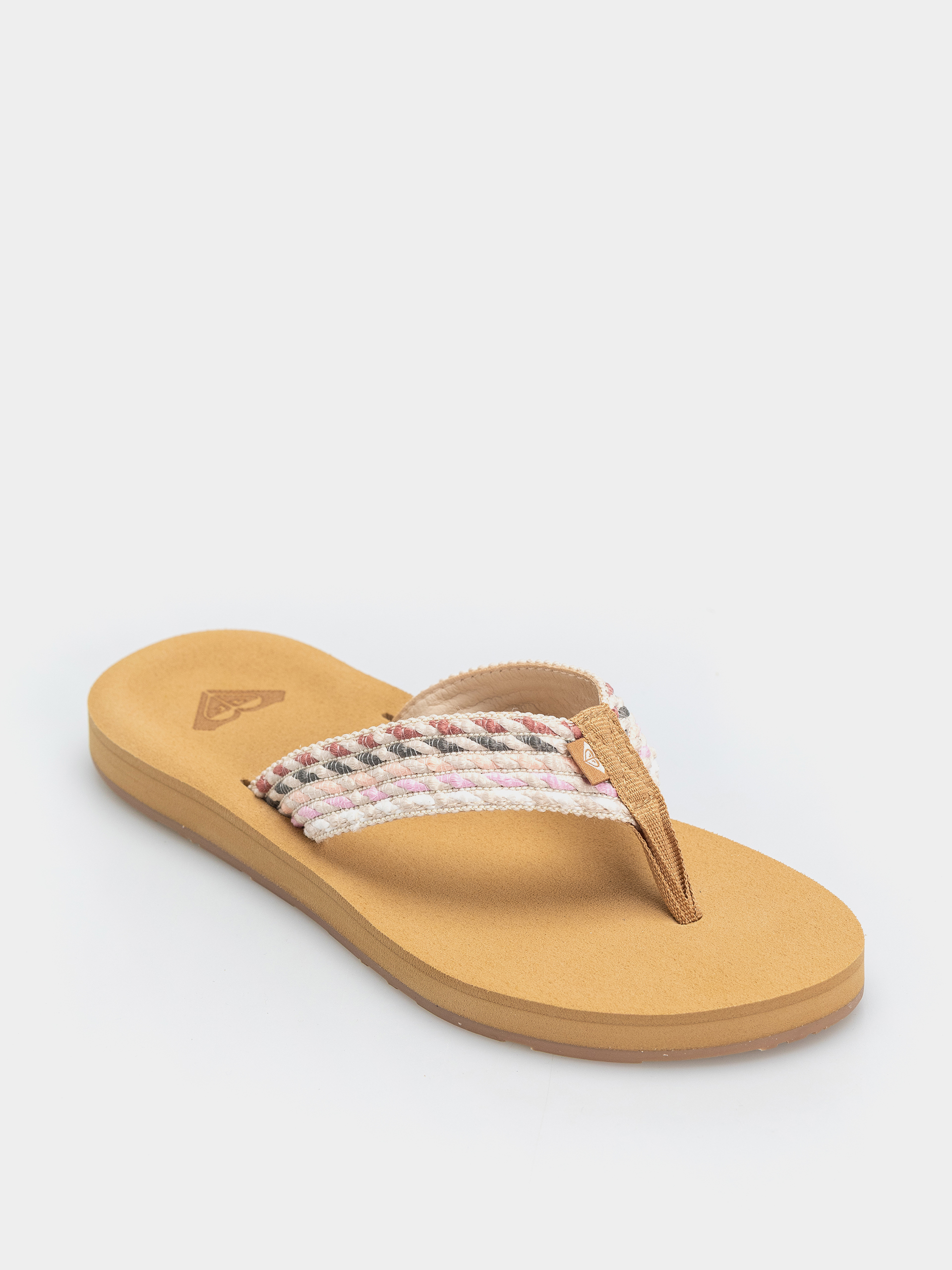 Flip-flop papucsok Roxy Porto Rope Wmn (natural/crazy pink)
