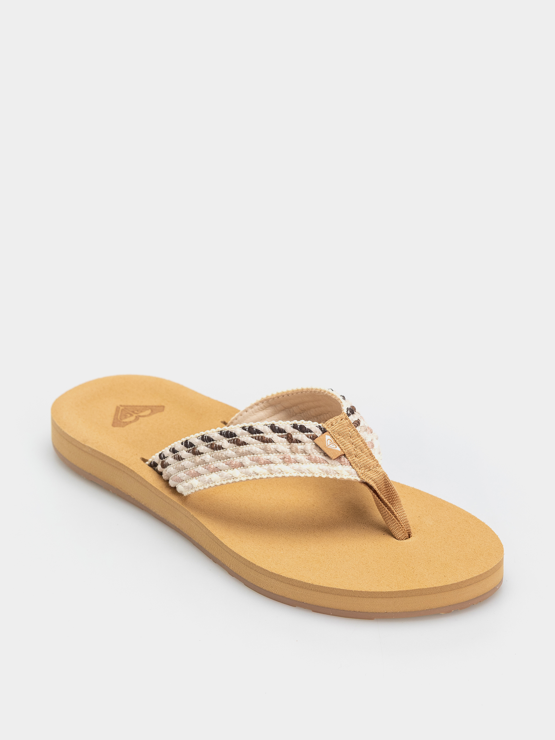 Flip-flop papucsok Roxy Porto Rope Wmn (light brown/brown)