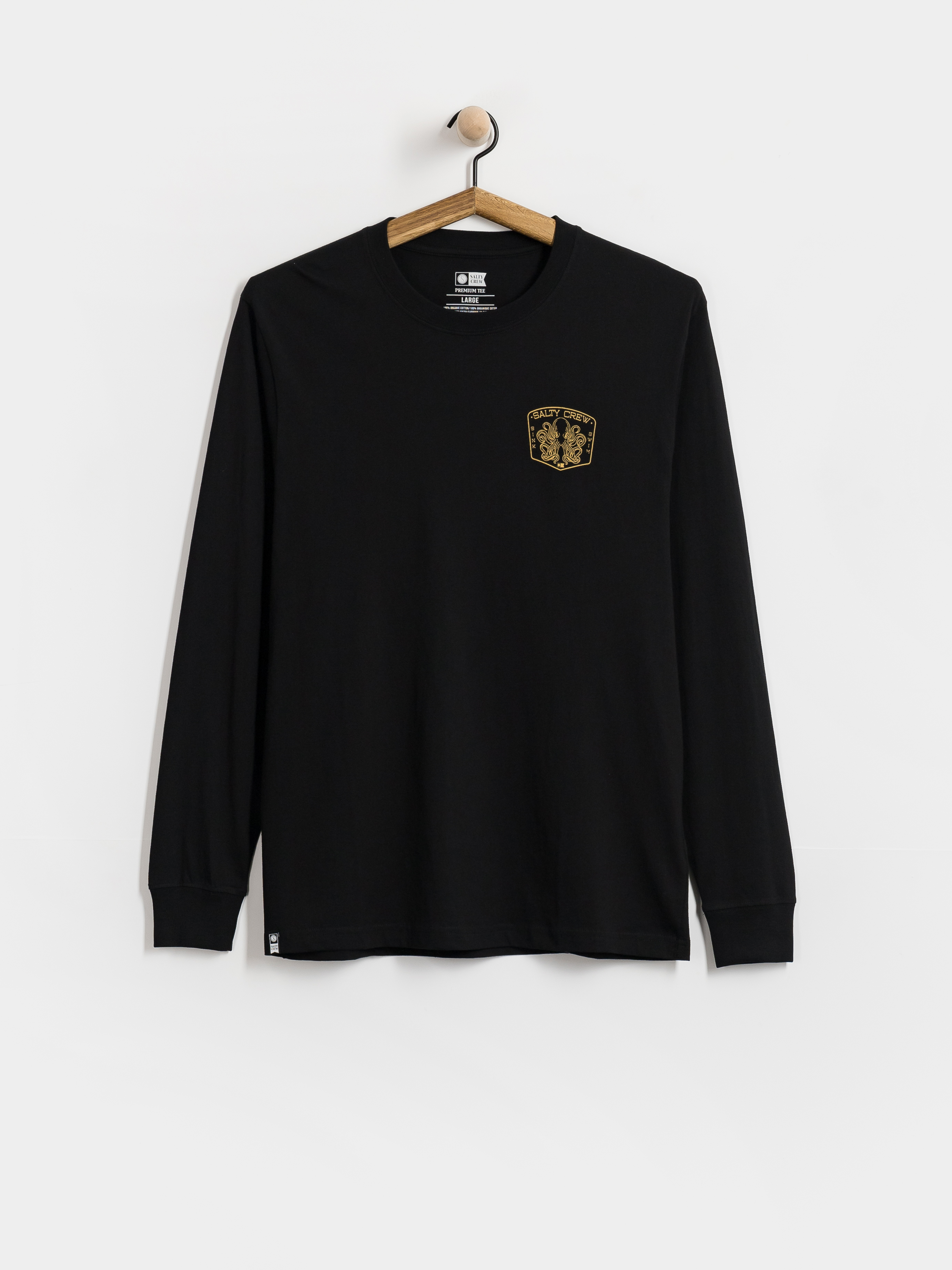 Hosszú ujjú felső Salty Crew Tako Club (black)