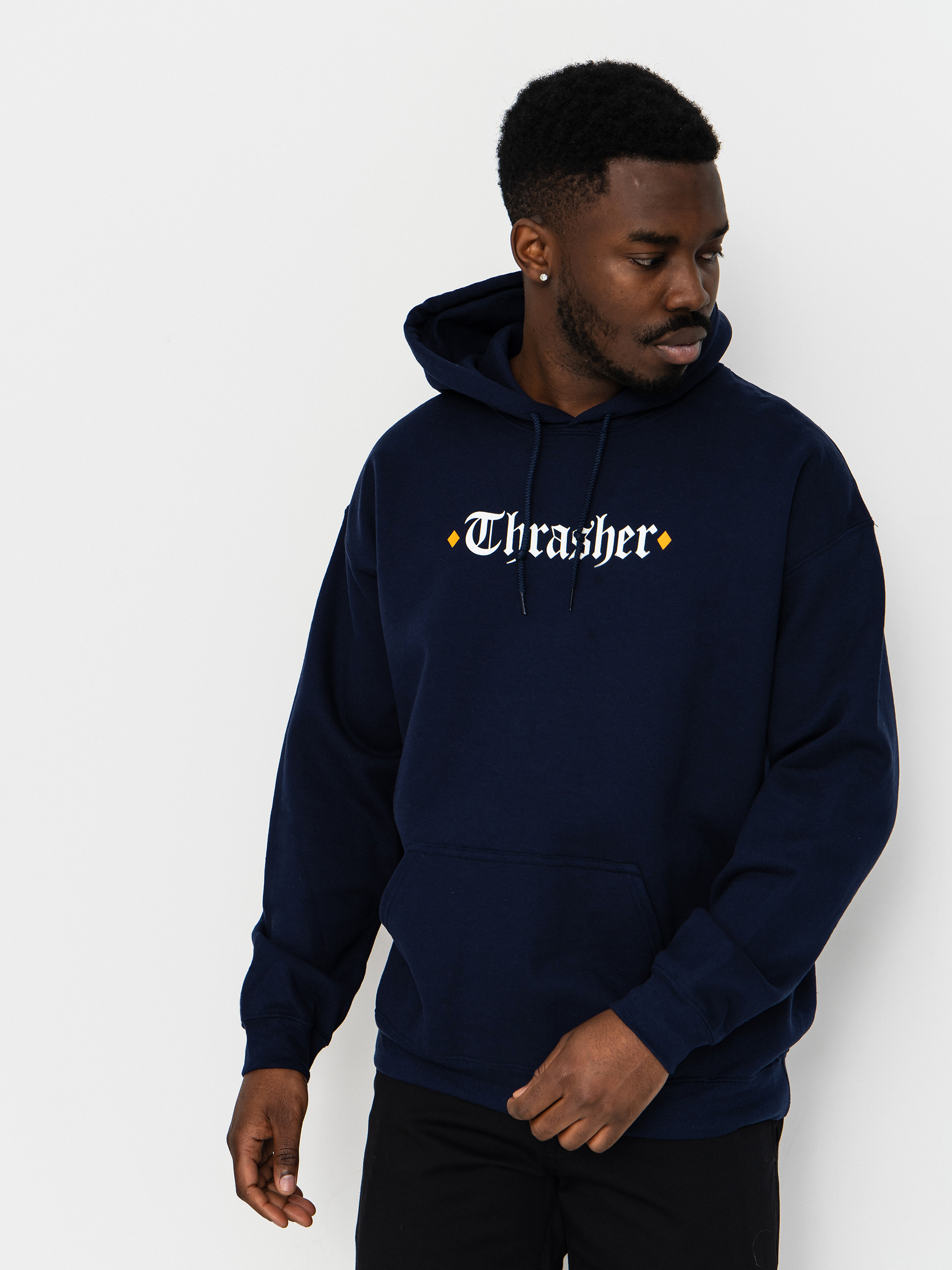 Thrasher x Spitfire The End Oath HD Kapucnis pulóver (navy)