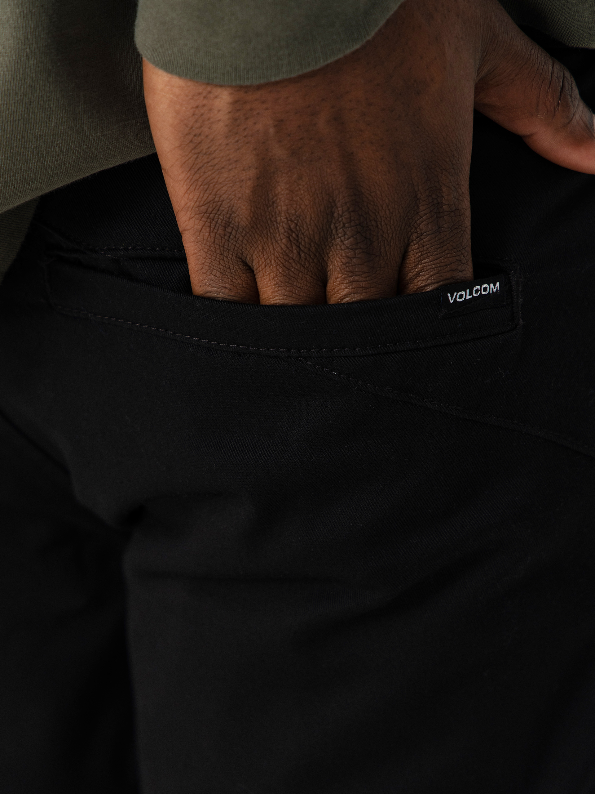 Volcom Frickin Modern Stret Kisnadrág (black)