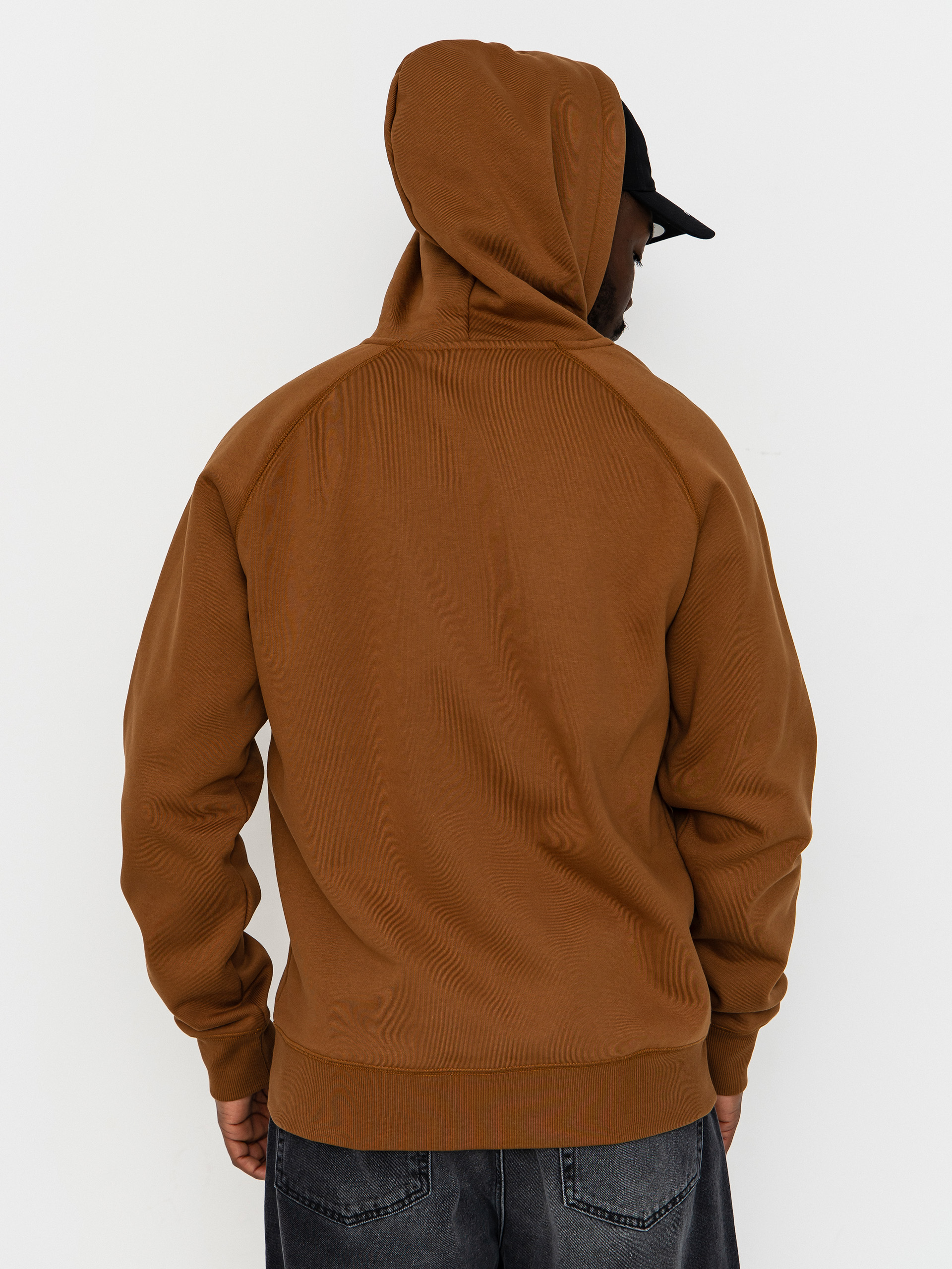 Kapucnis pulóver Carhartt WIP Chase HD (hamilton brown/gold)