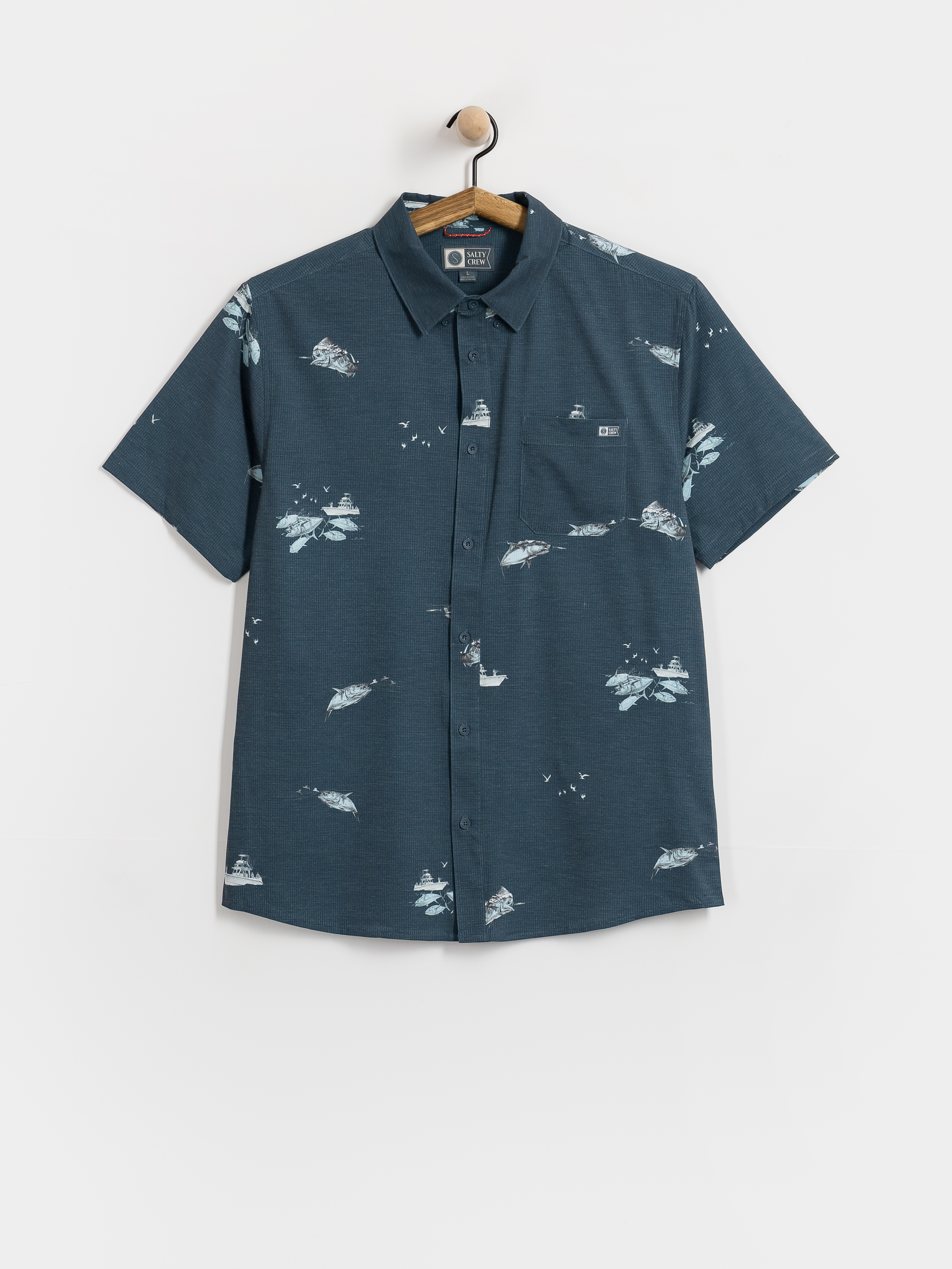 Salty Crew Breezer Perf Button Up Ing (midnight navy)