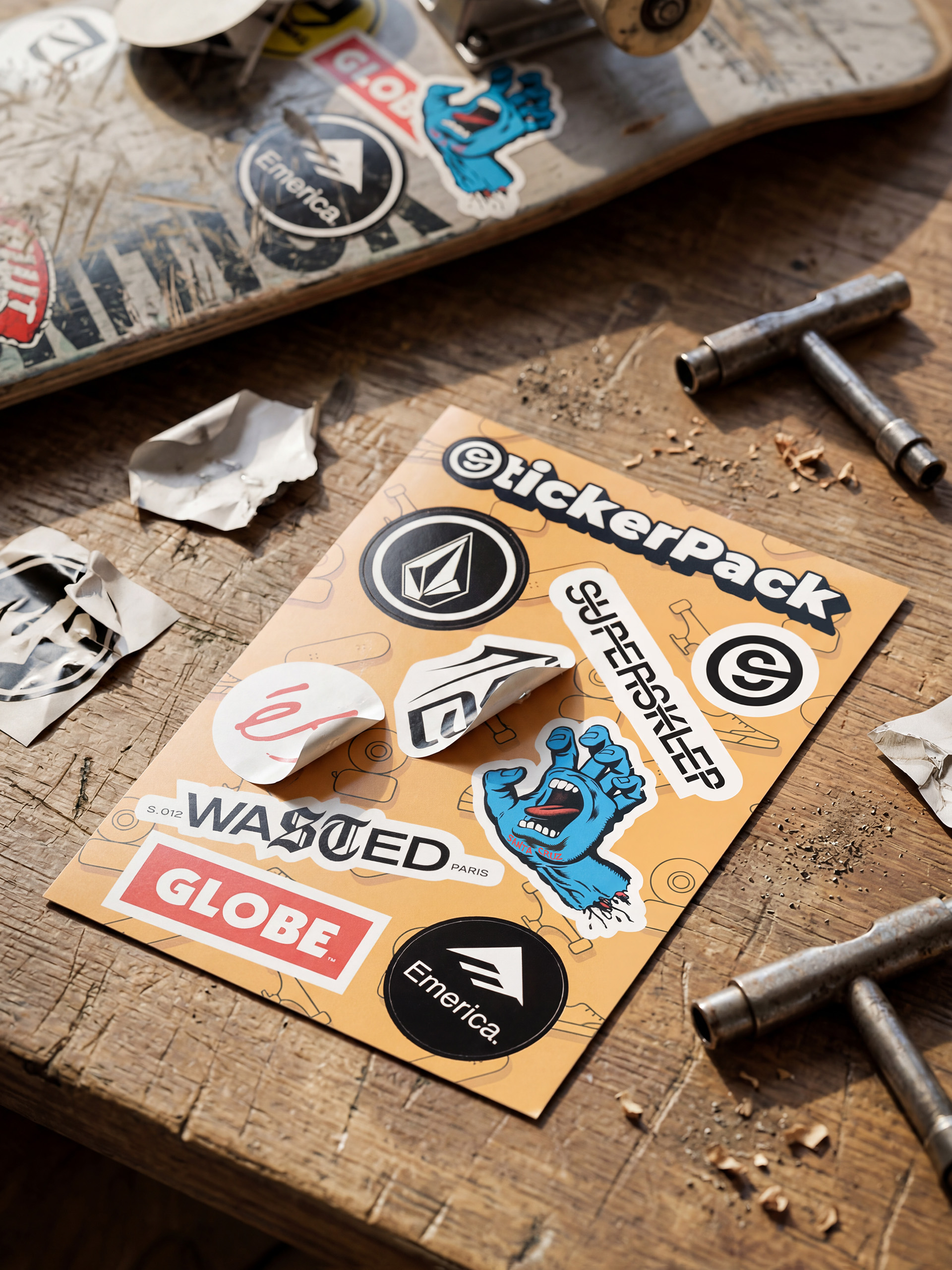 Matricák Supersklep Sticker Pack (skate)