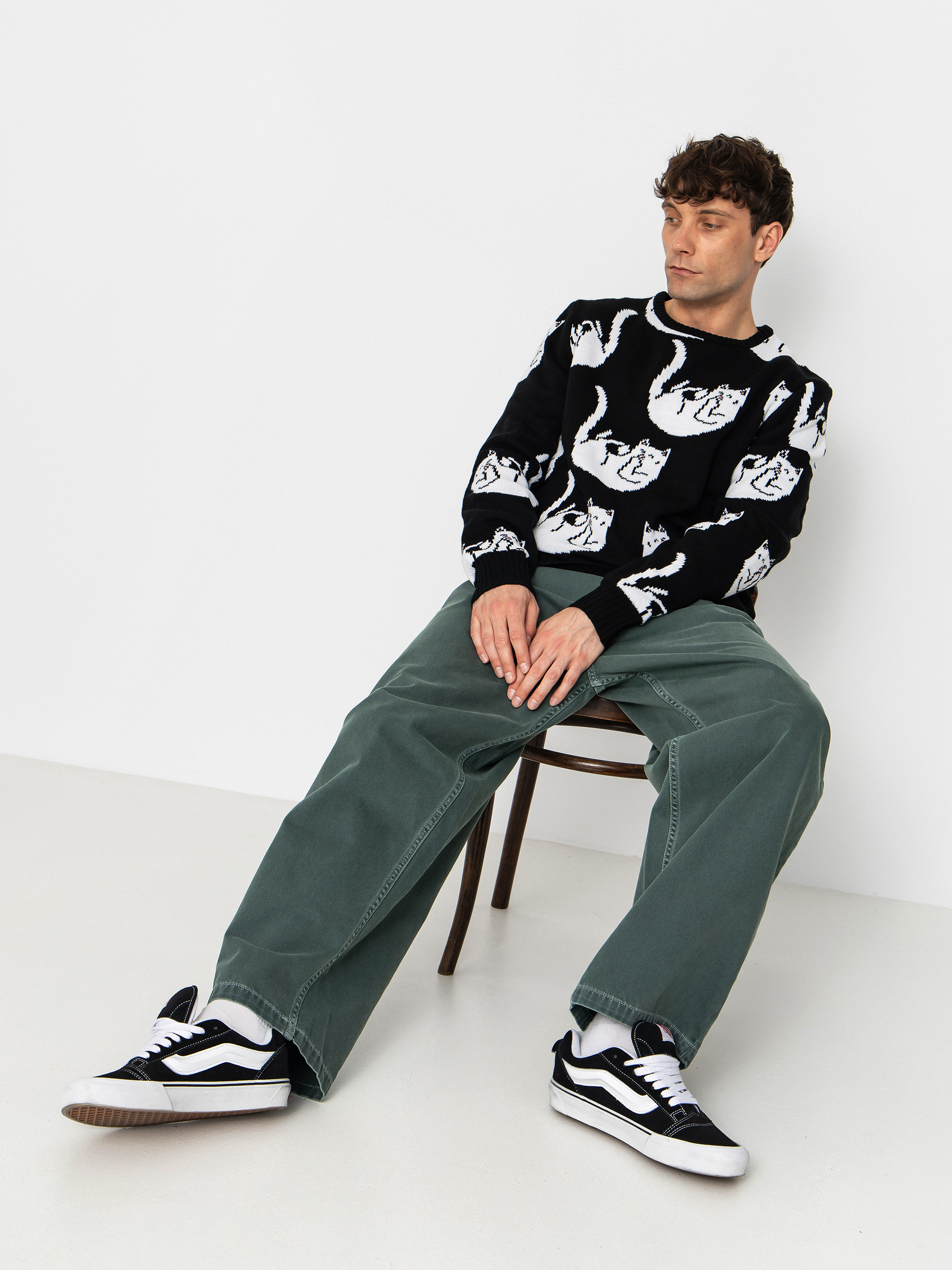 RipNDip Falling For Nermal Knit Pulóver (black)