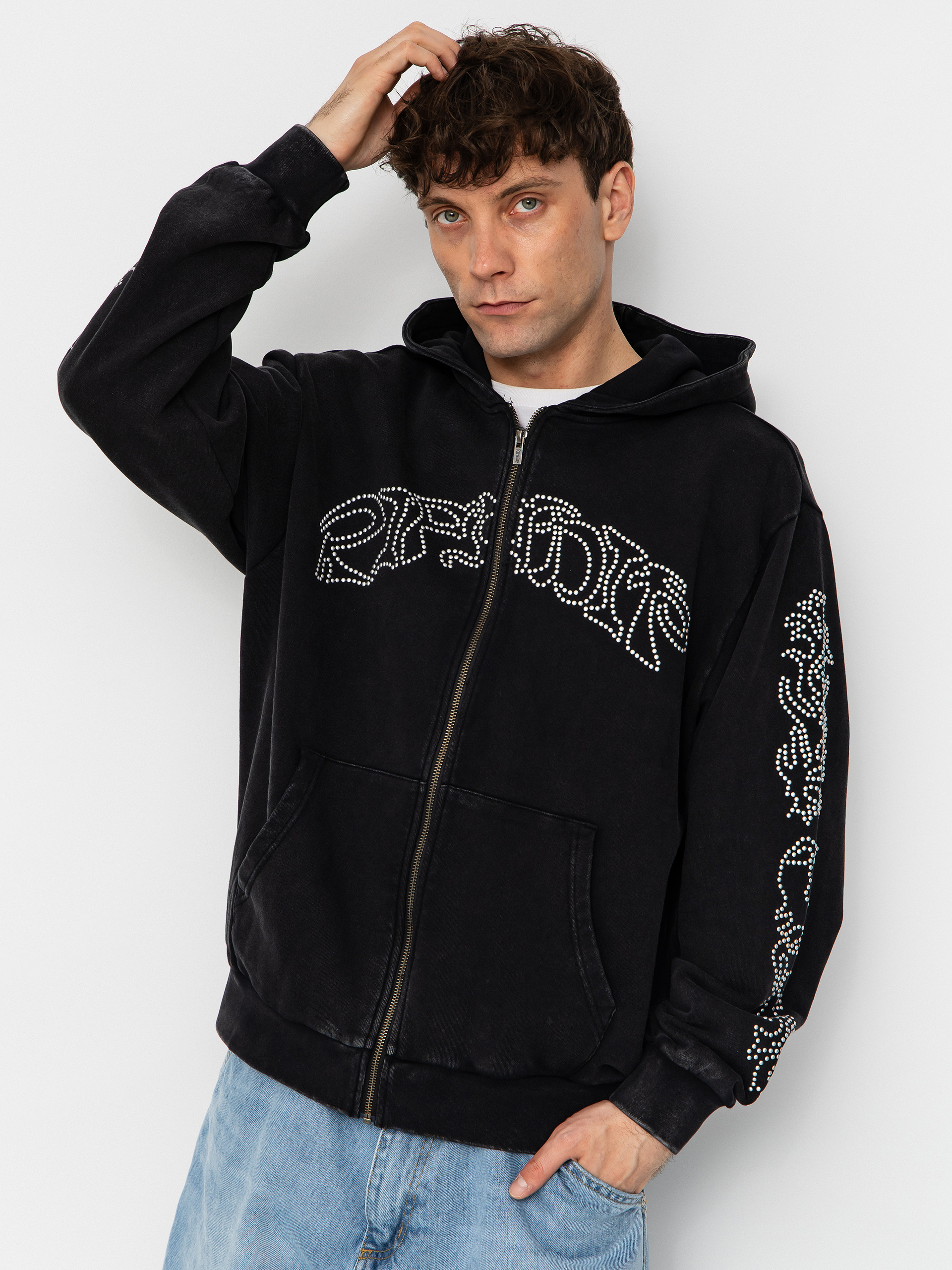 RipNDip Pretty Flacko Zip HD Kapucnis pulóver (black/charcoal)