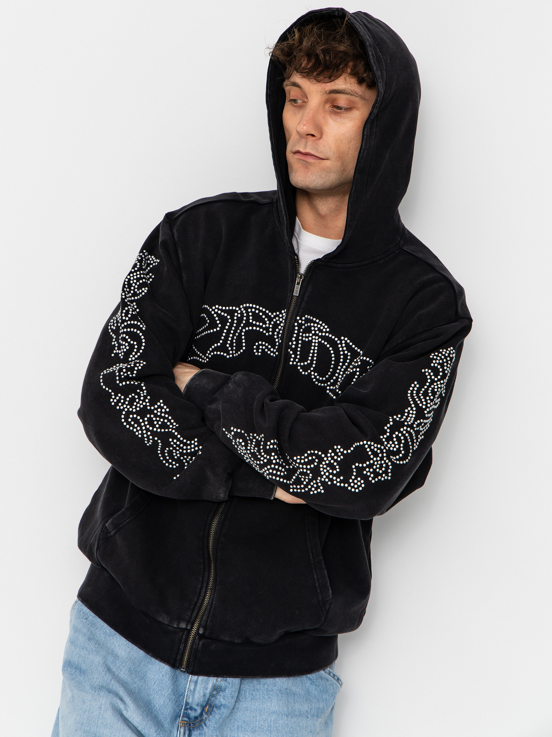 RipNDip Pretty Flacko Zip HD Kapucnis pulóver (black/charcoal)