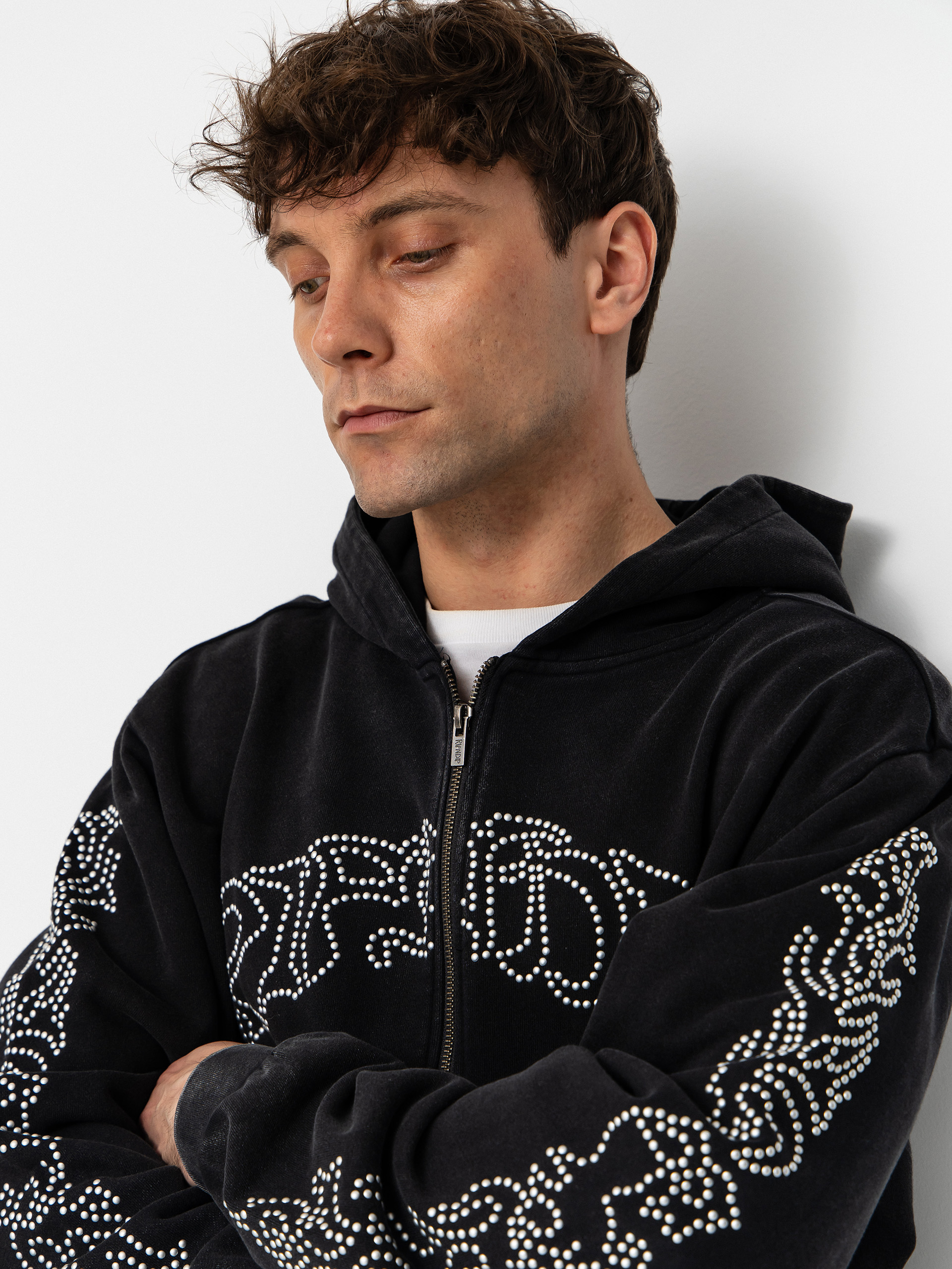 RipNDip Pretty Flacko Zip HD Kapucnis pulóver (black/charcoal)