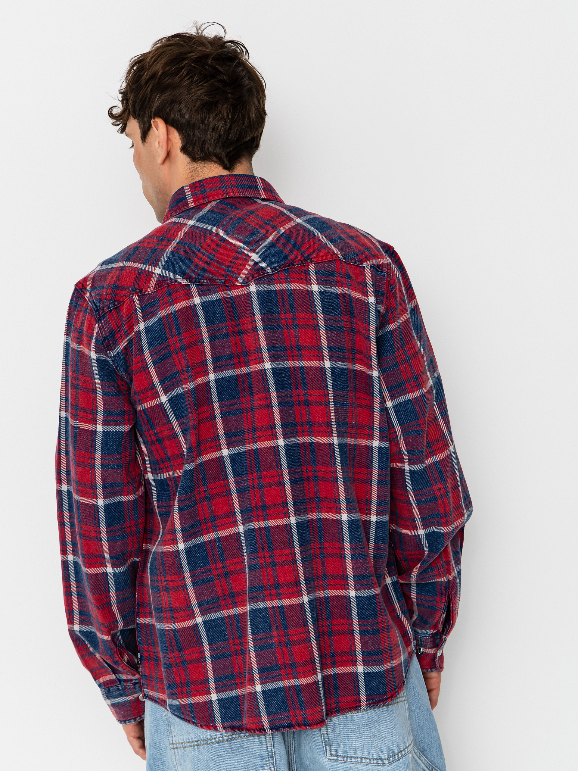 Brixton Waylon Lw Overshirt Ing (denim plaid)