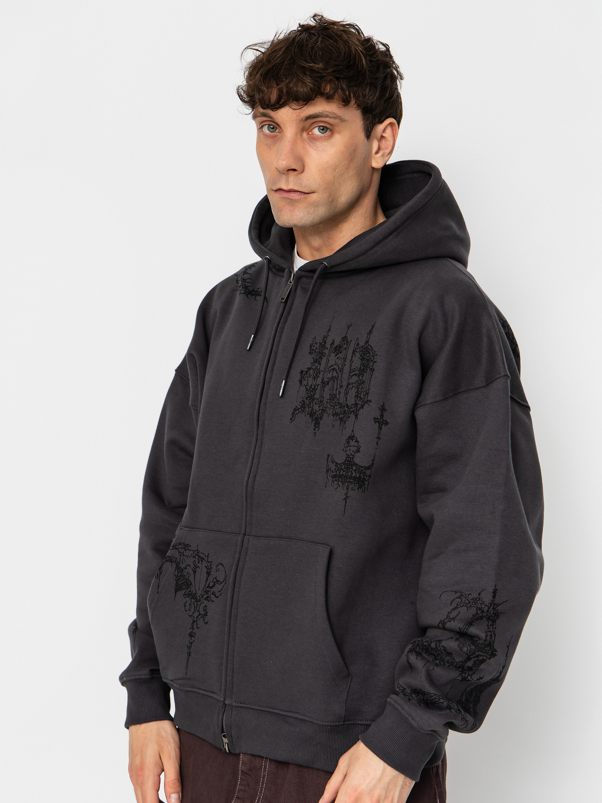Wasted Paris Stronghold Boxy ZHD Kapucnis pulóver (old black)
