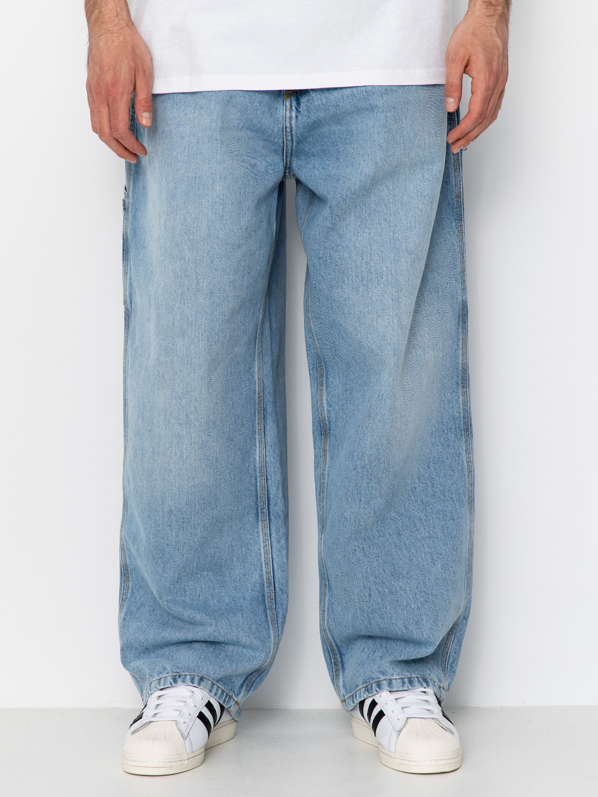 Carhartt WIP Belmont Kisnadrág (blue heavy worn bleached)