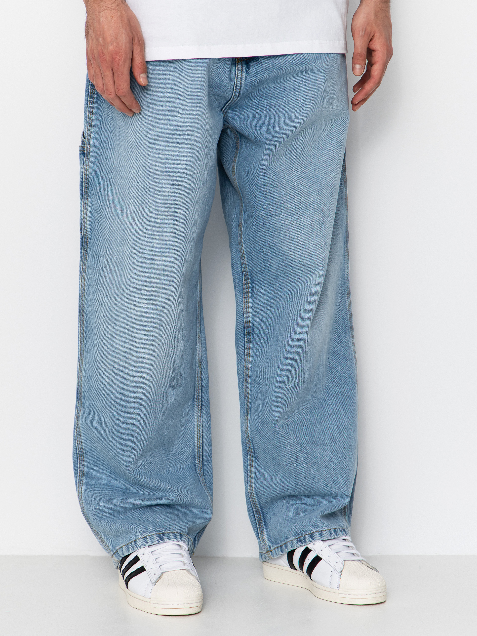 Carhartt WIP Belmont Kisnadrág (blue heavy worn bleached)