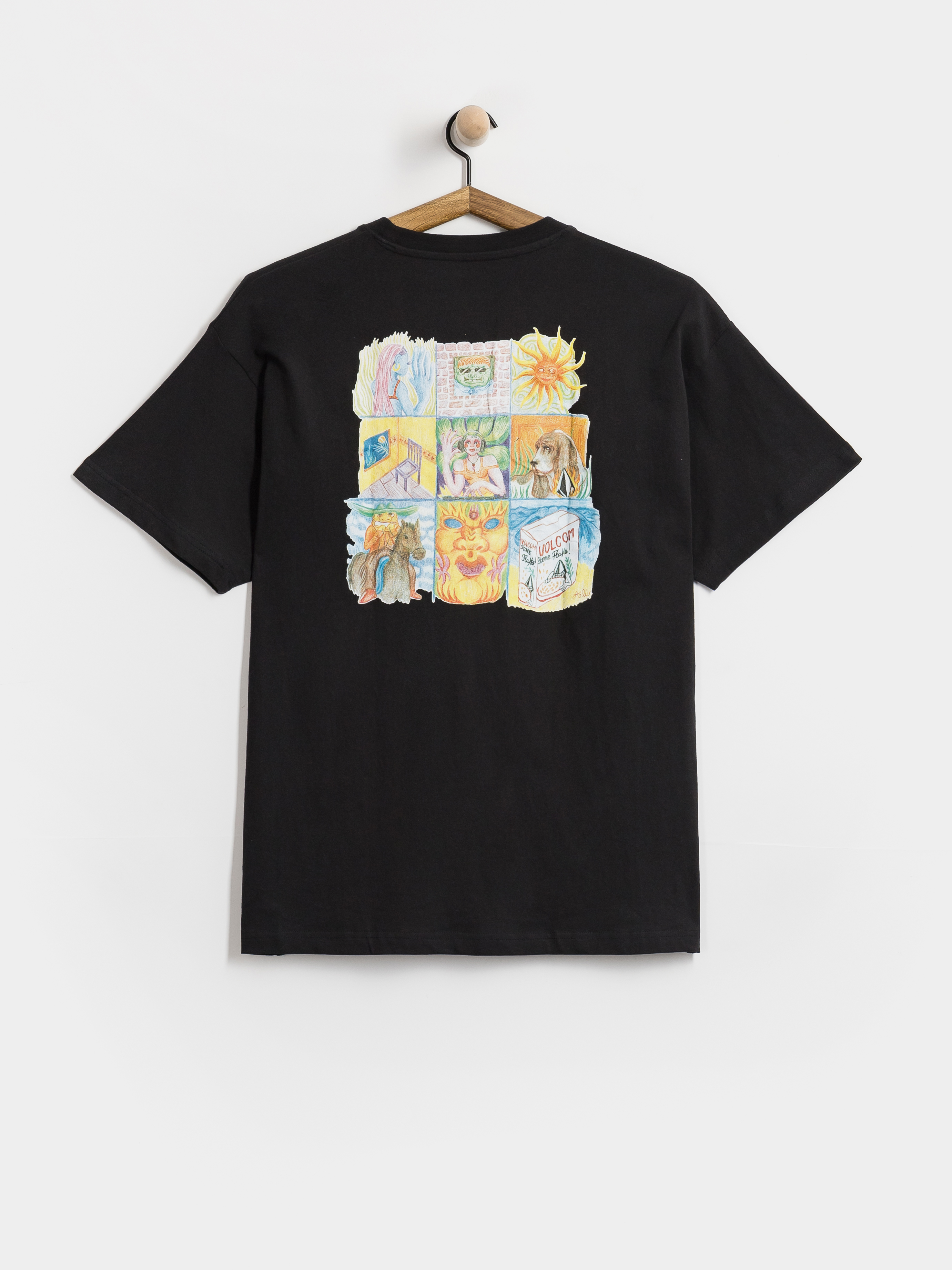 Póló Volcom Double Fantasy Lse (black)