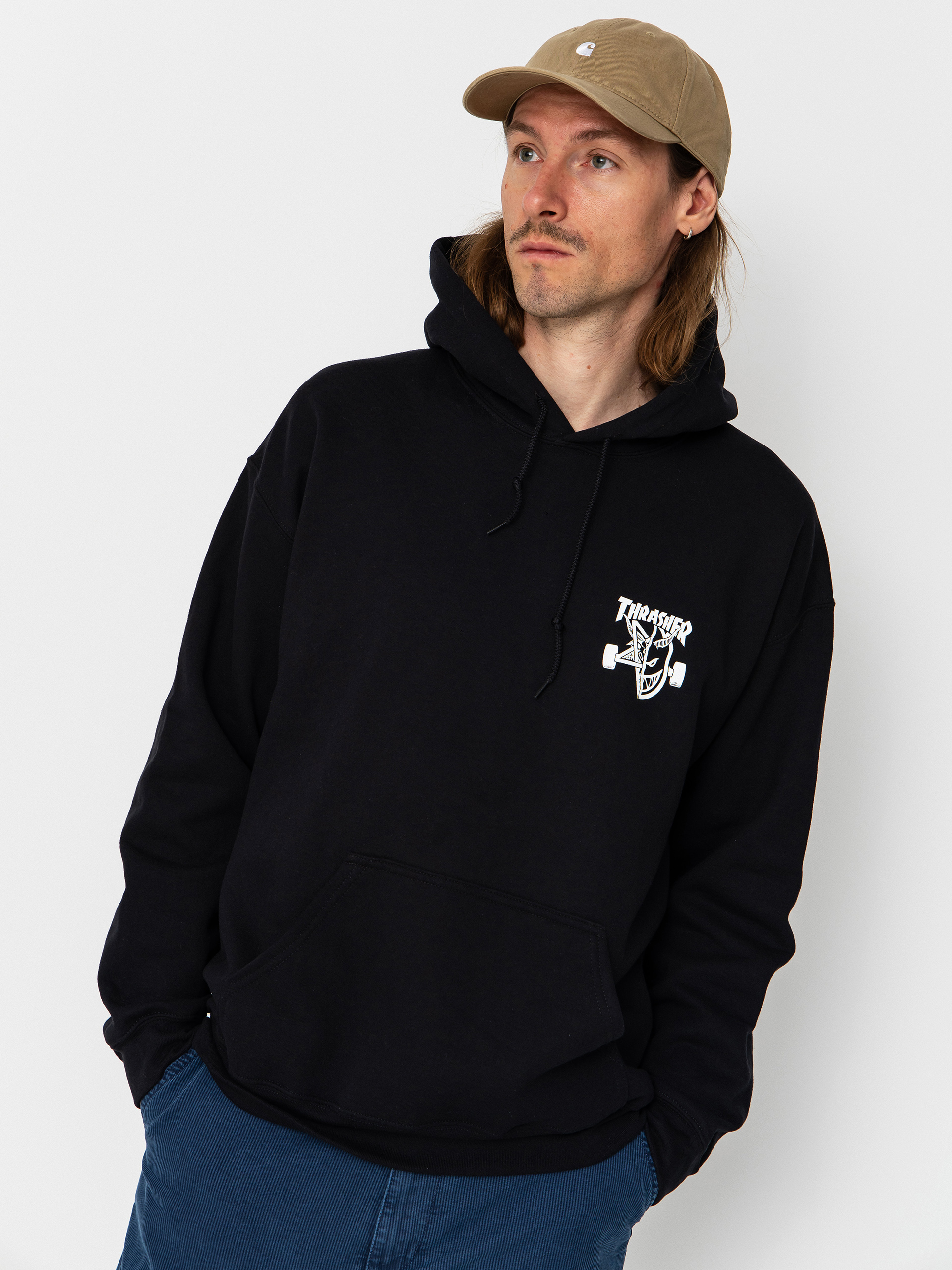 Thrasher x Spitfire Classic Swirl HD Kapucnis pulóver (black)
