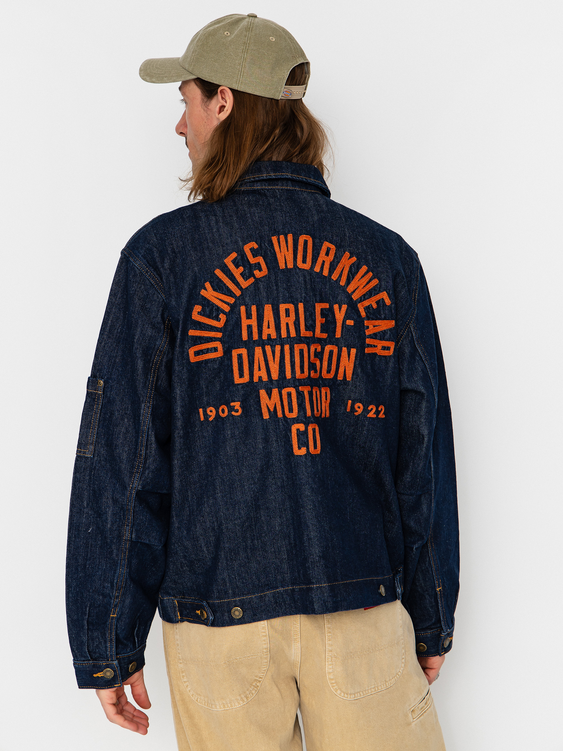 Dzseki Dickies X Harley Davidson Boxy Denim (rinsed indigo blue)