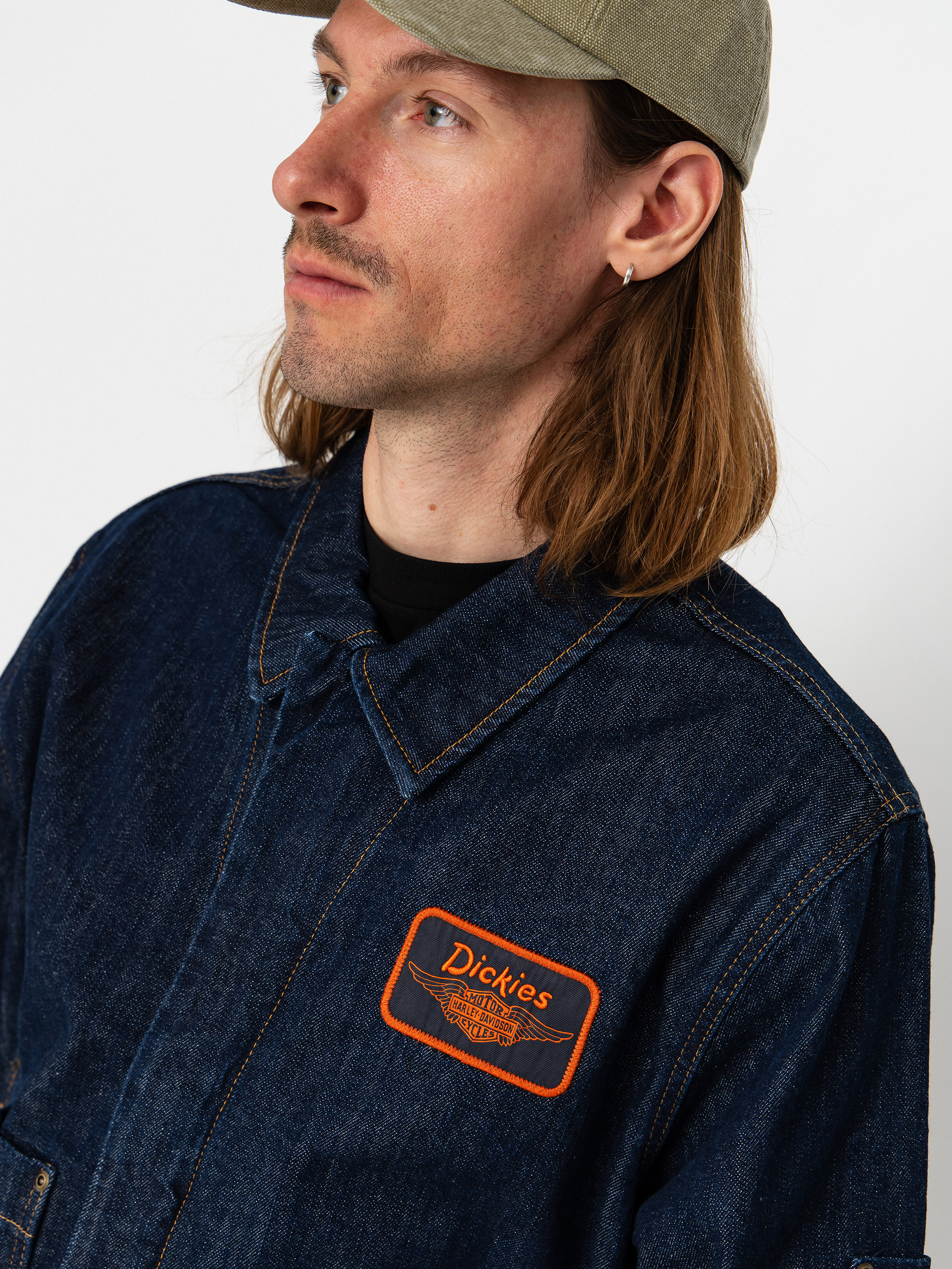 Dzseki Dickies X Harley Davidson Boxy Denim (rinsed indigo blue)