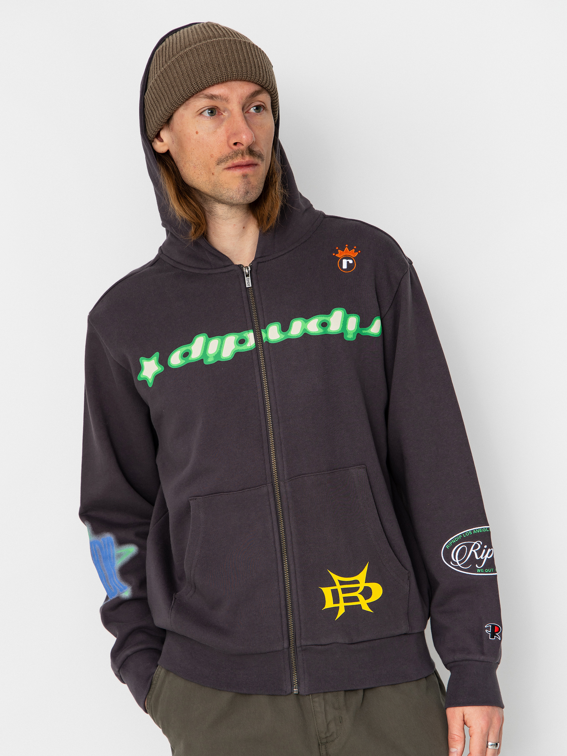 RipNDip Allure Zip HD Kapucnis pulóver (black)