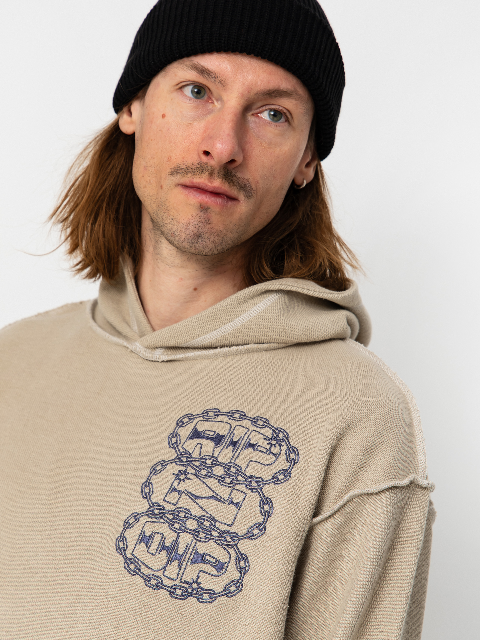 RipNDip Linked Up Reverse Stitched HD Kapucnis pulóver (khaki)