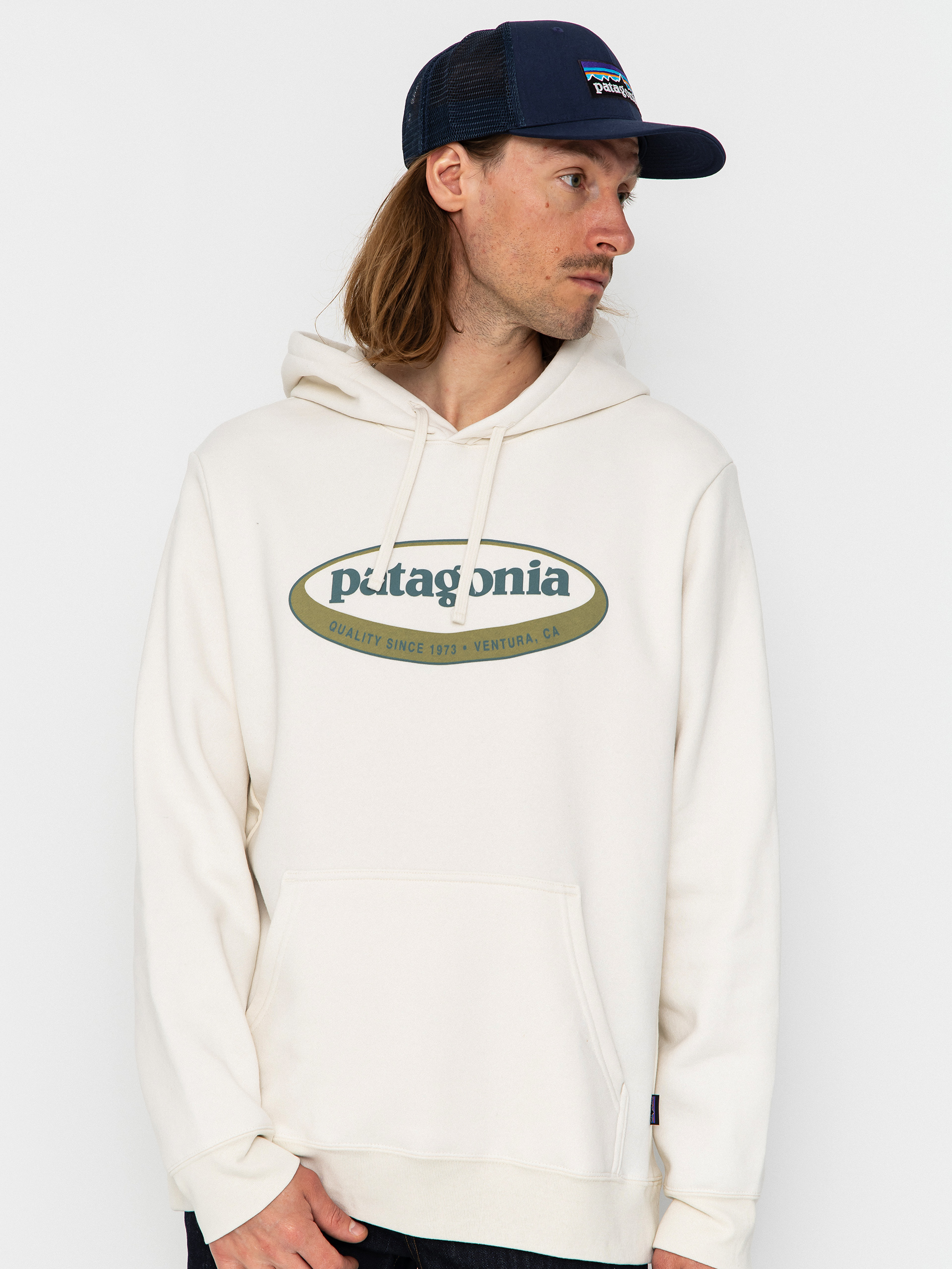 Patagonia 95 Oval Logo Uprisal HD Kapucnis pulóver (birch white)