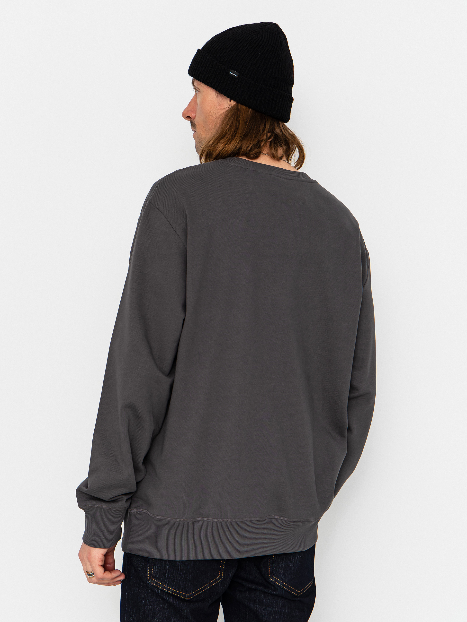 The North Face Essential Light Relaxed Crew Pulóver (anthracite grey)
