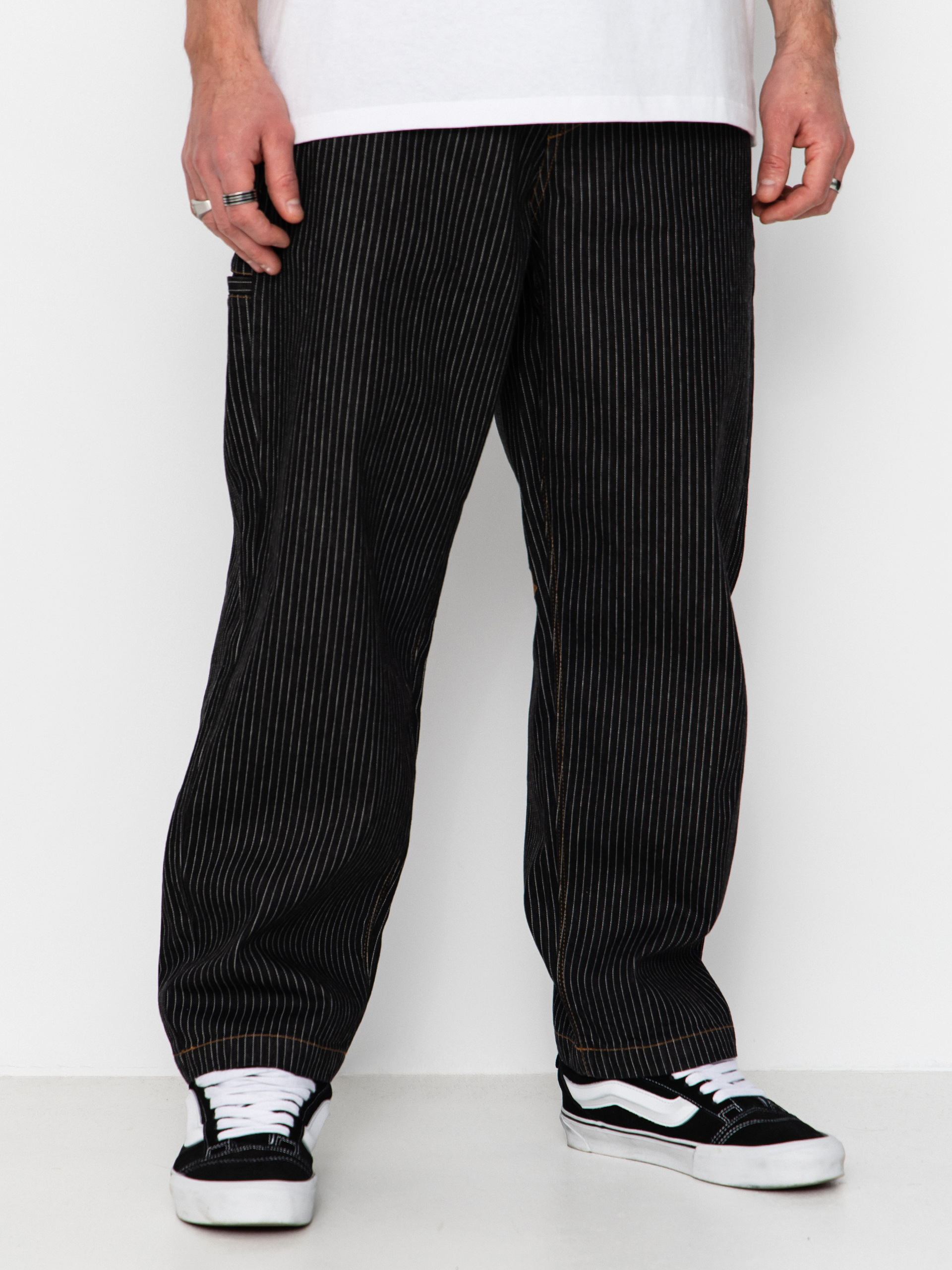 Volcom Work Dialed Kisnadrág (black stripe)