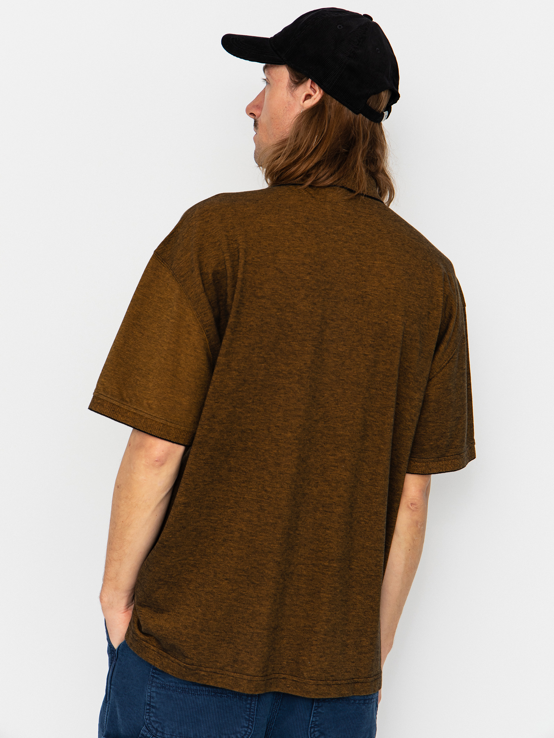 Polar Skate Surf Pique Pólóing (black/caramel)