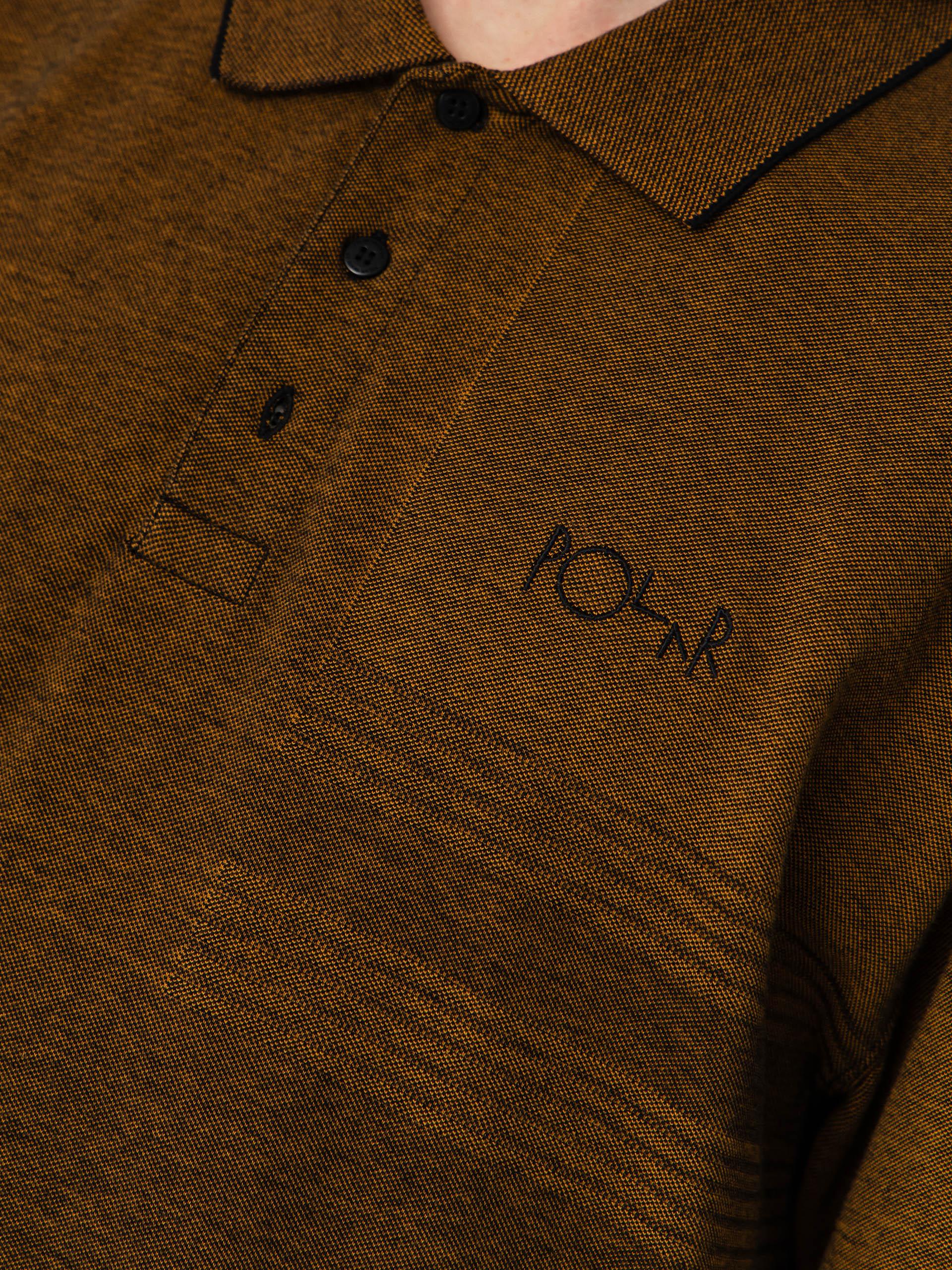 Polar Skate Surf Pique Pólóing (black/caramel)