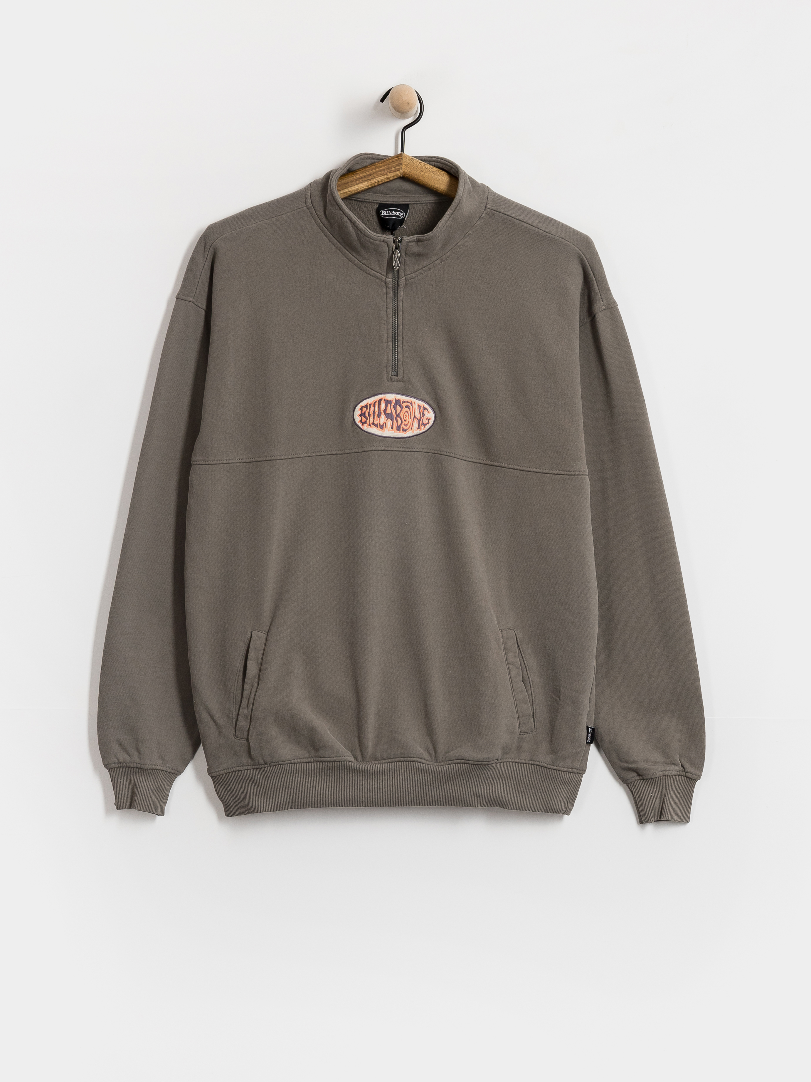 Billabong Core Lord Half Zip Pulóver (pewter)