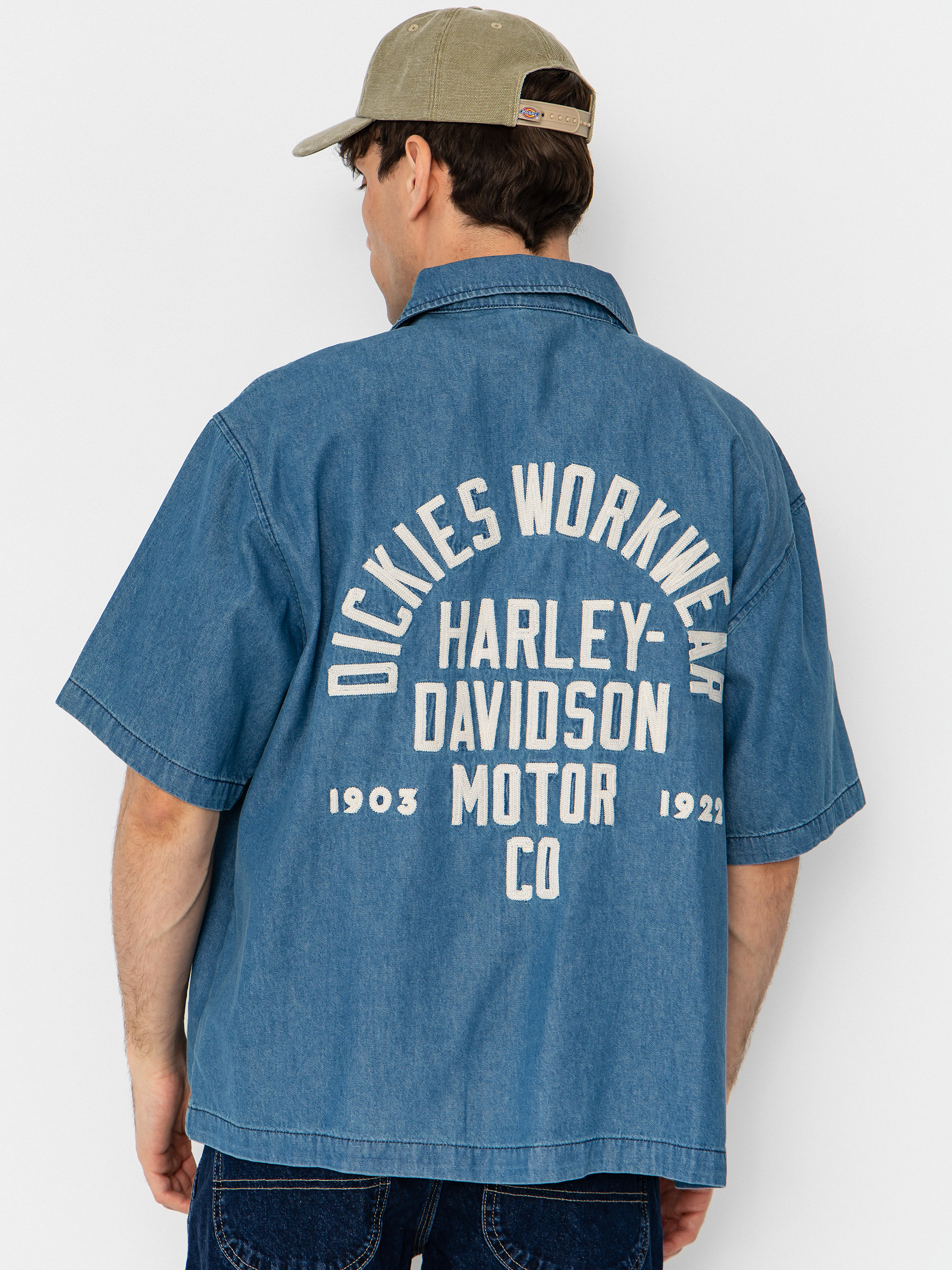 Ing Dickies X Harley Davidson Boxy Chambray Work