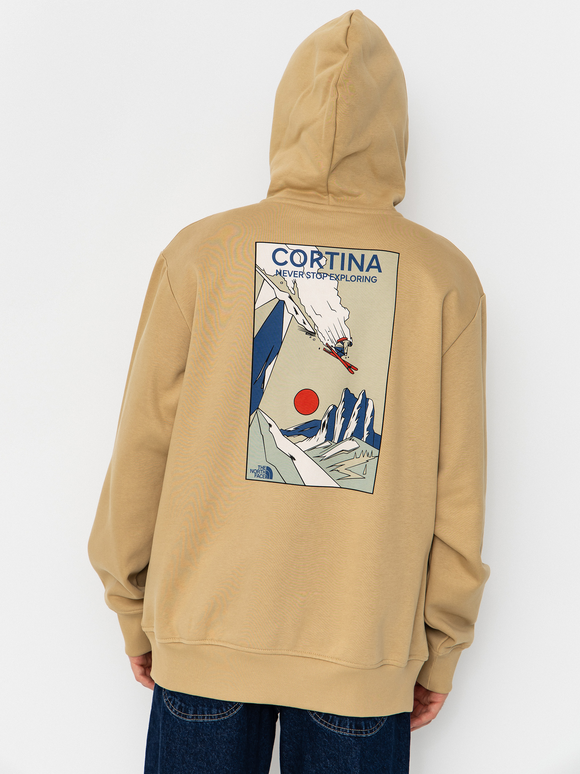 The North Face Mountain Celebration Relaxed HD Kapucnis pulóver (khaki stone)