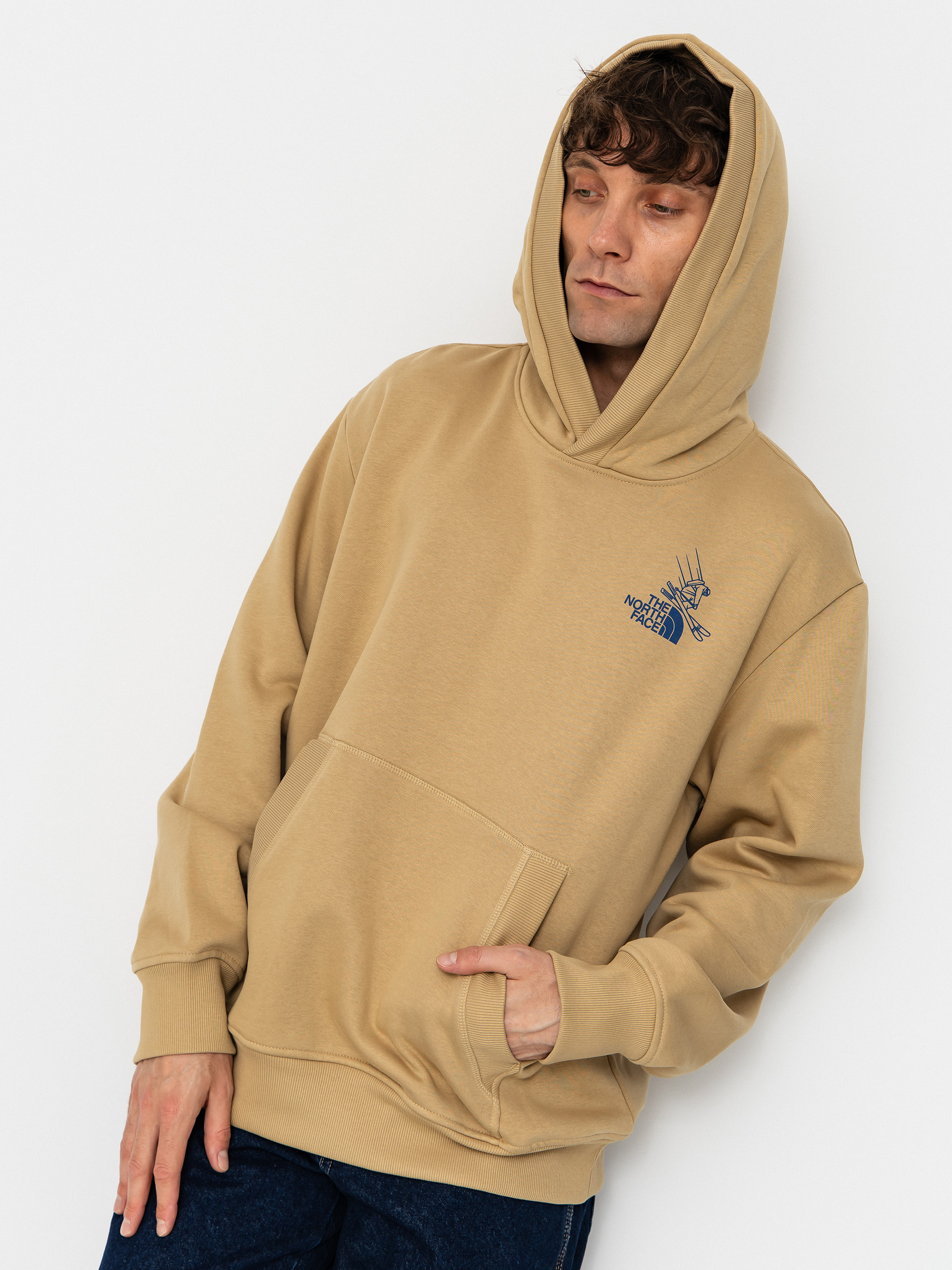 The North Face Mountain Celebration Relaxed HD Kapucnis pulóver (khaki stone)