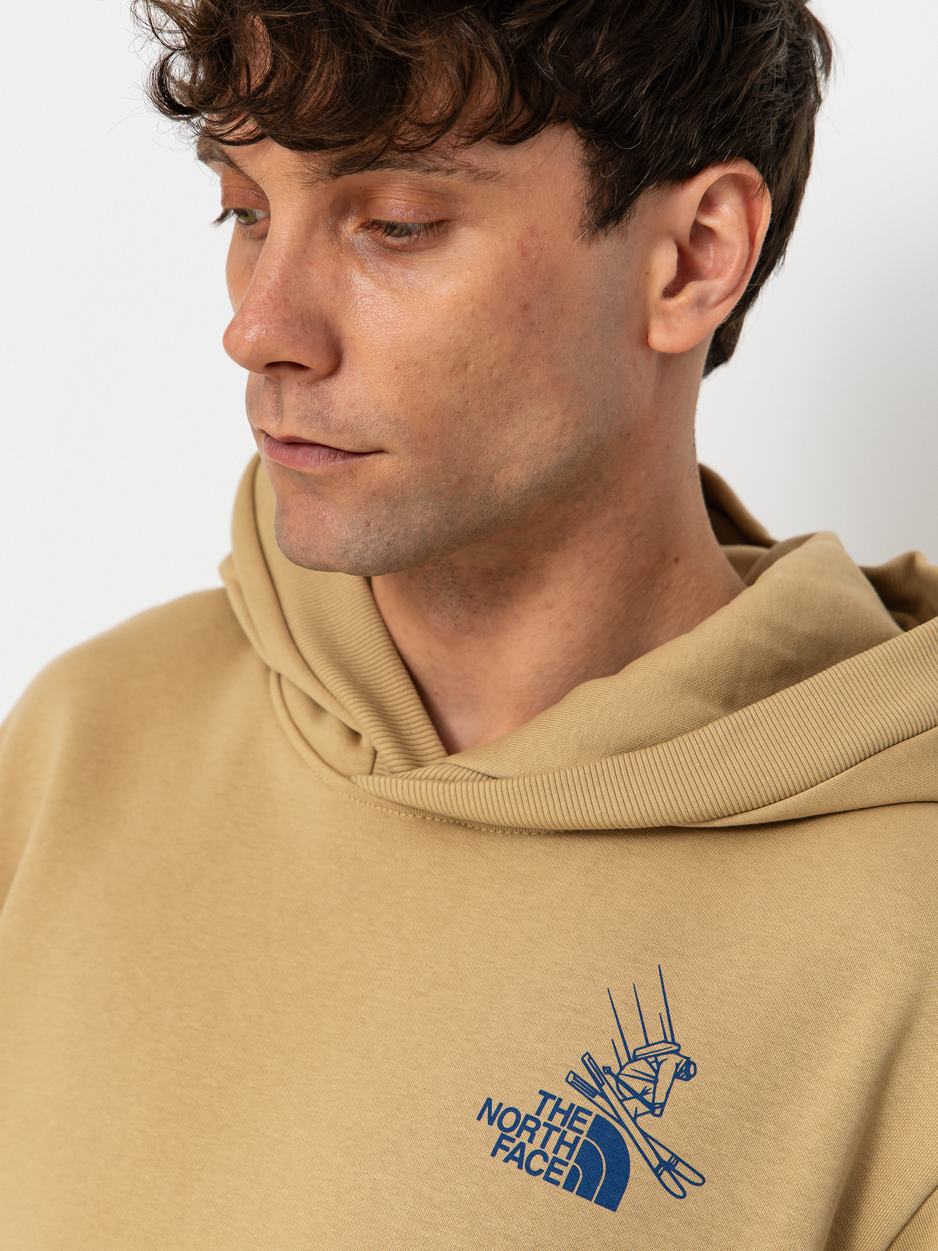 The North Face Mountain Celebration Relaxed HD Kapucnis pulóver (khaki stone)
