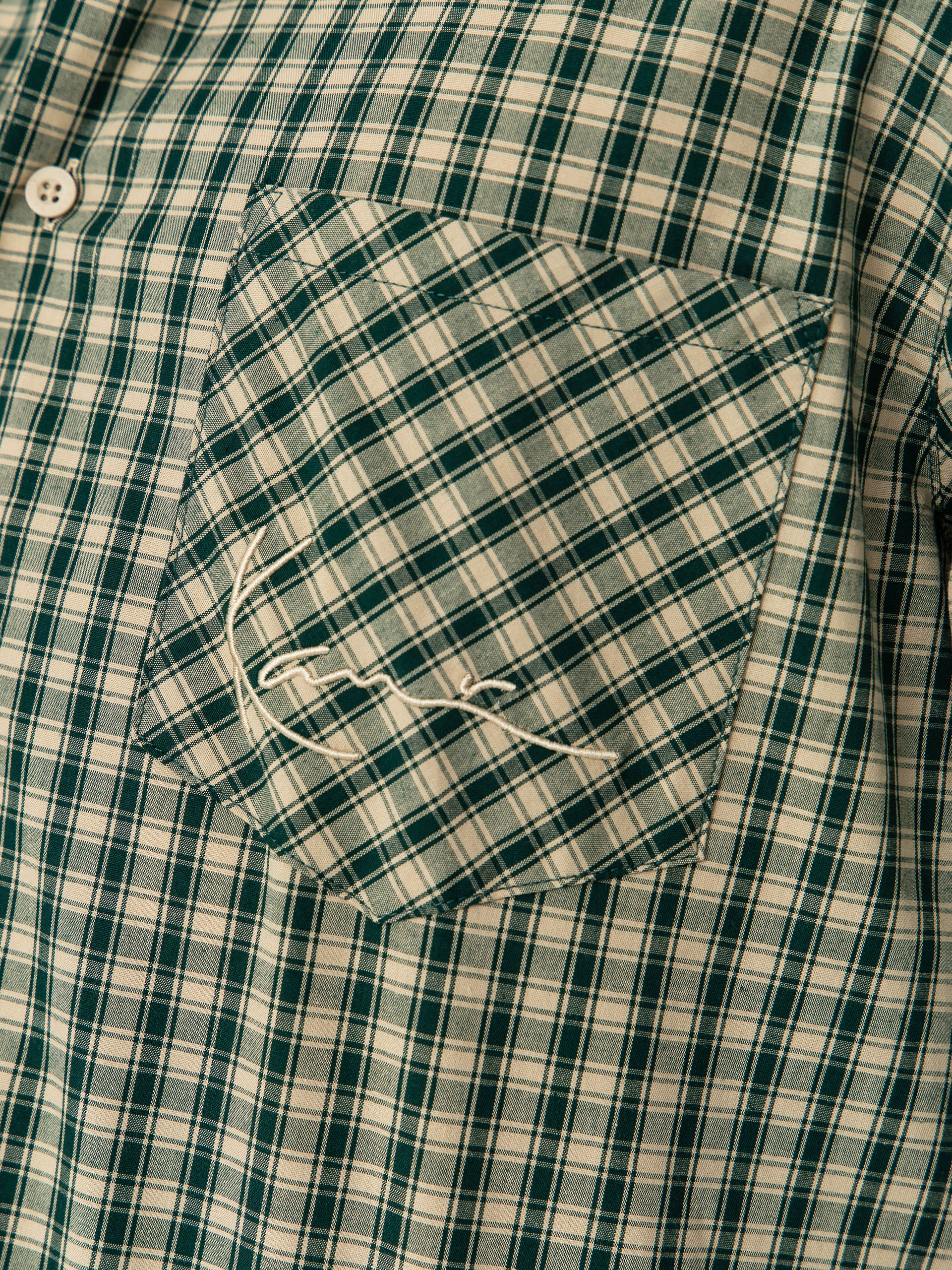 Ing Karl Kani Signature Check Boxy (green)