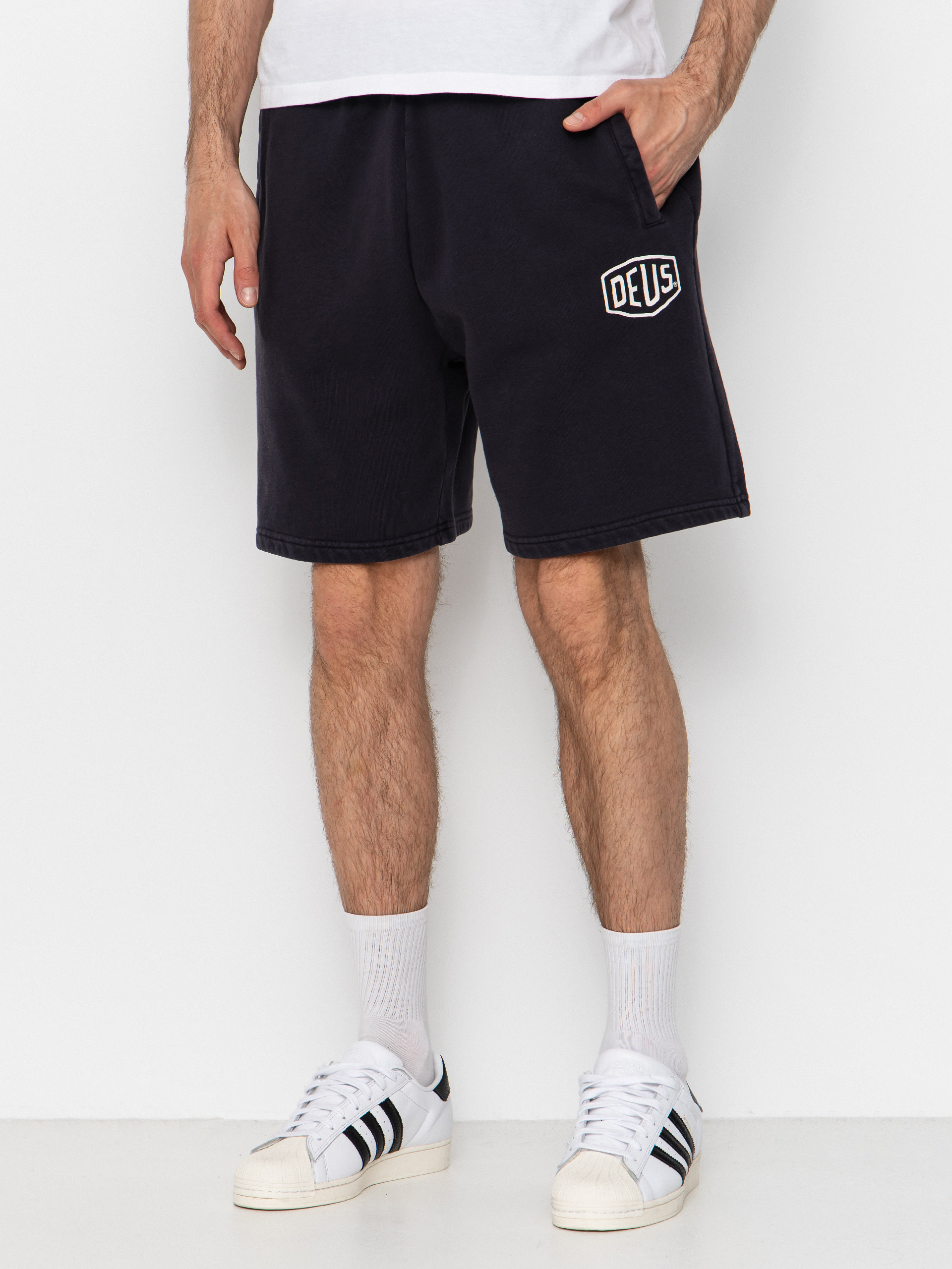 Deus Ex Machina Shield Garment Dyed Track Rövidnadrág (black)