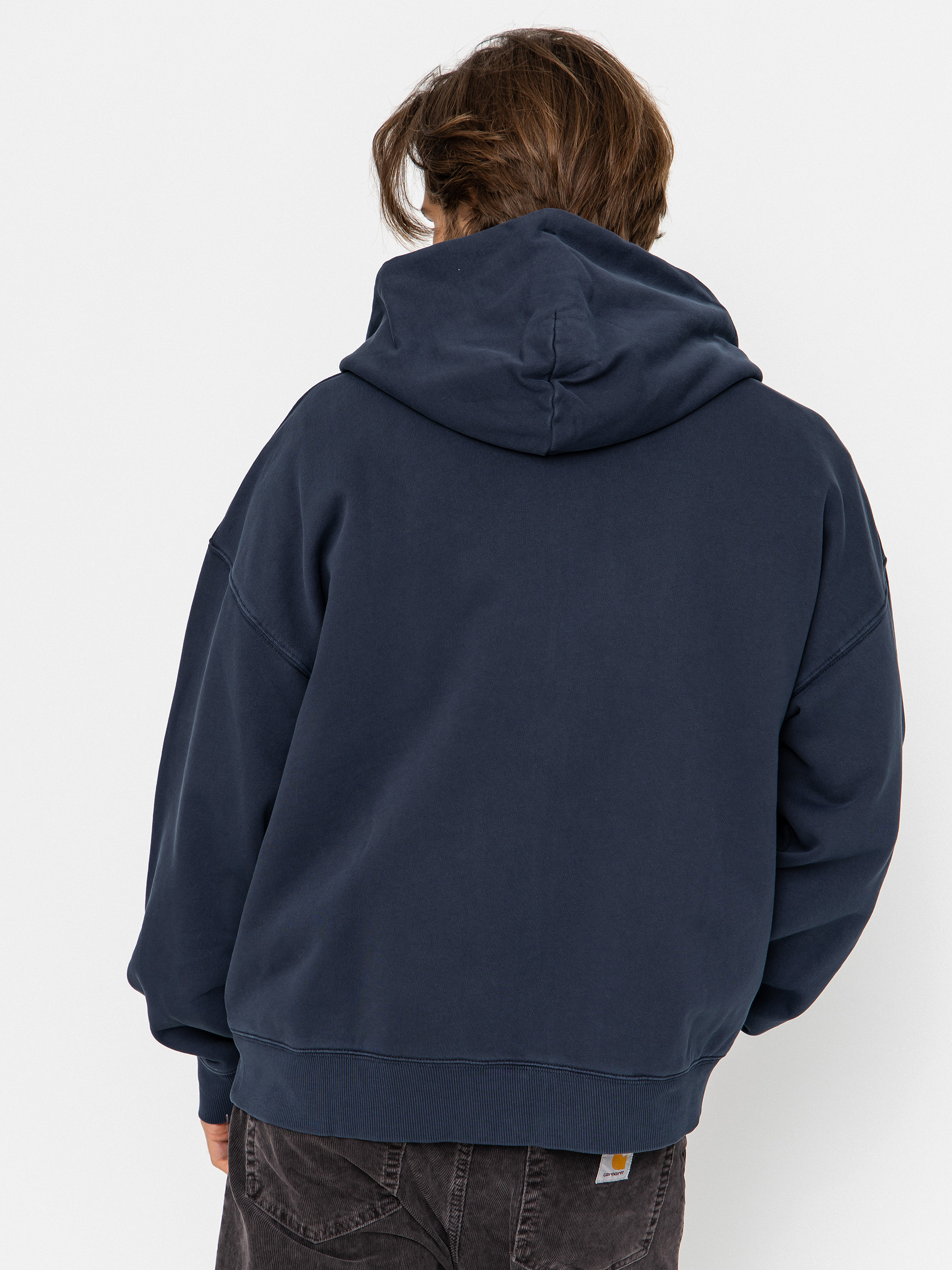 Kapucnis pulóver Carhartt WIP Benton ZHD (carbon)