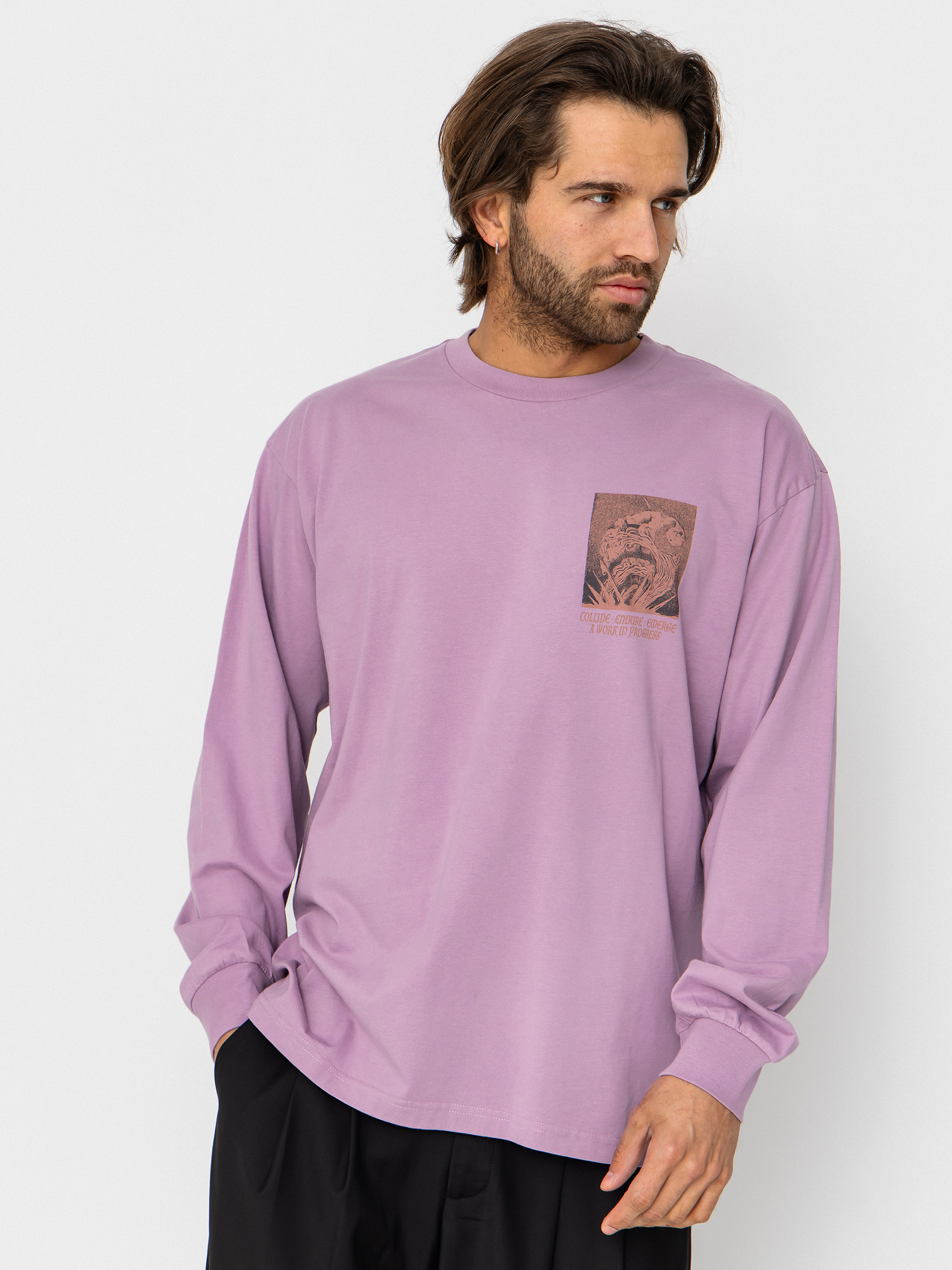 Carhartt WIP Emerge Hosszú ujjú felső (gentle purple)