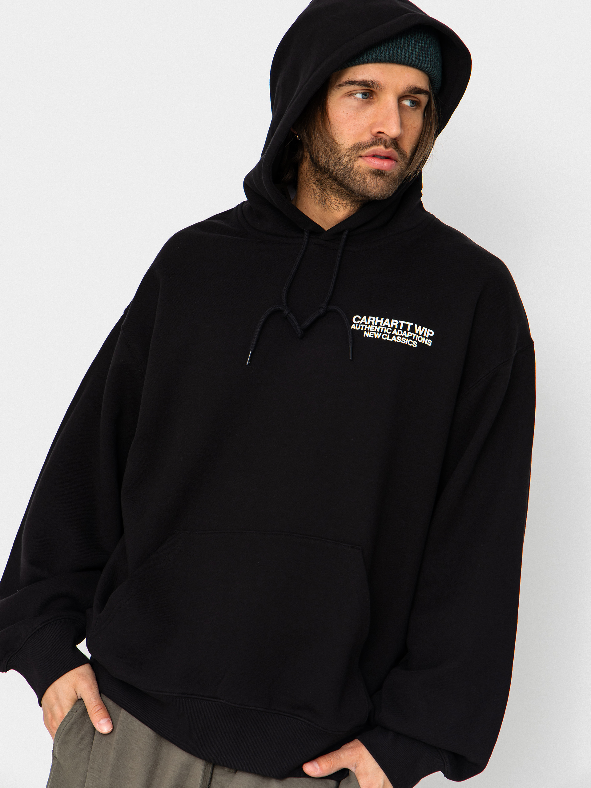 Kapucnis pulóver Carhartt WIP Sean Hamilton HD (black)