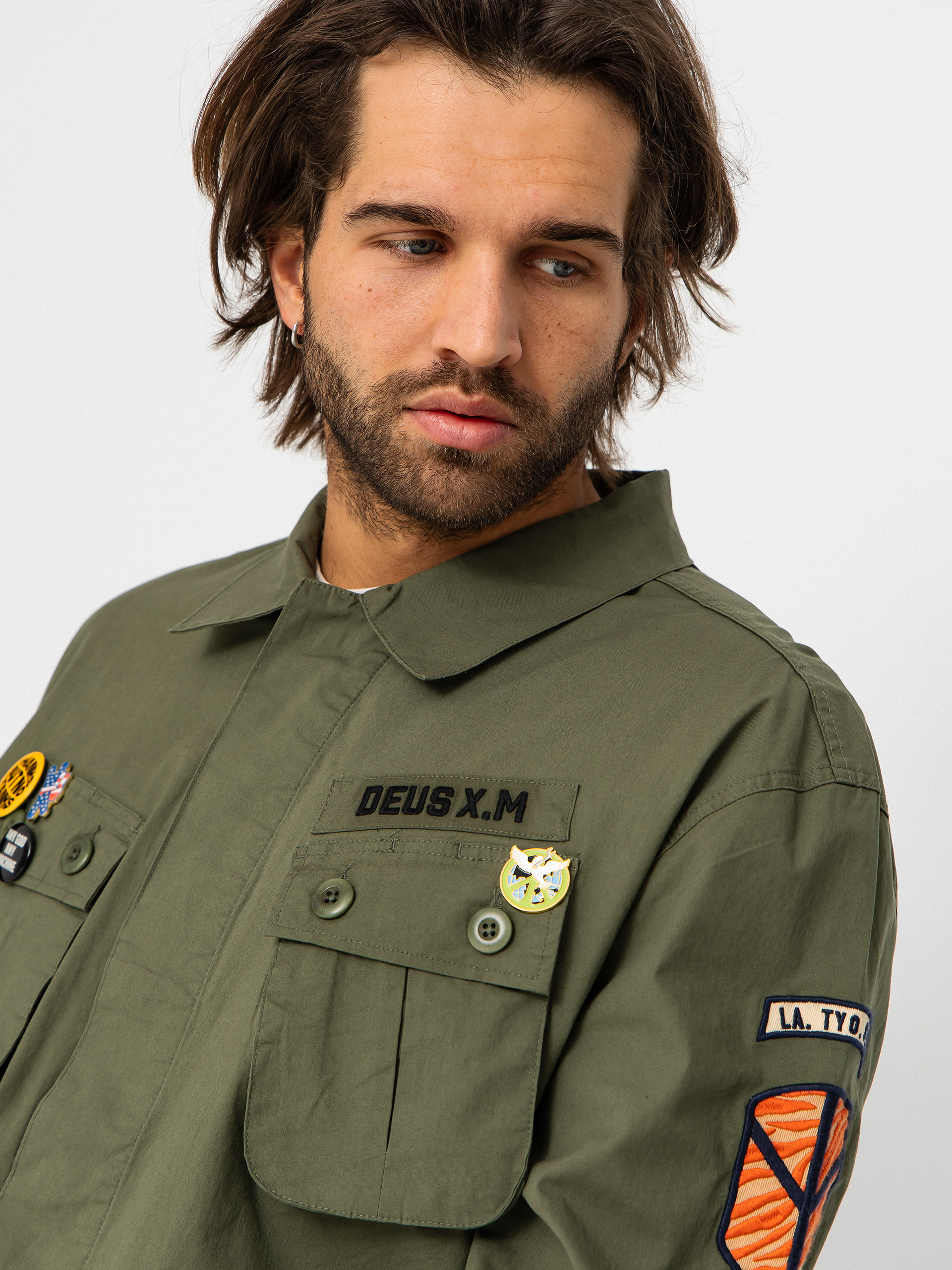 Ing Deus Ex Machina Power Overshirt (pine green)
