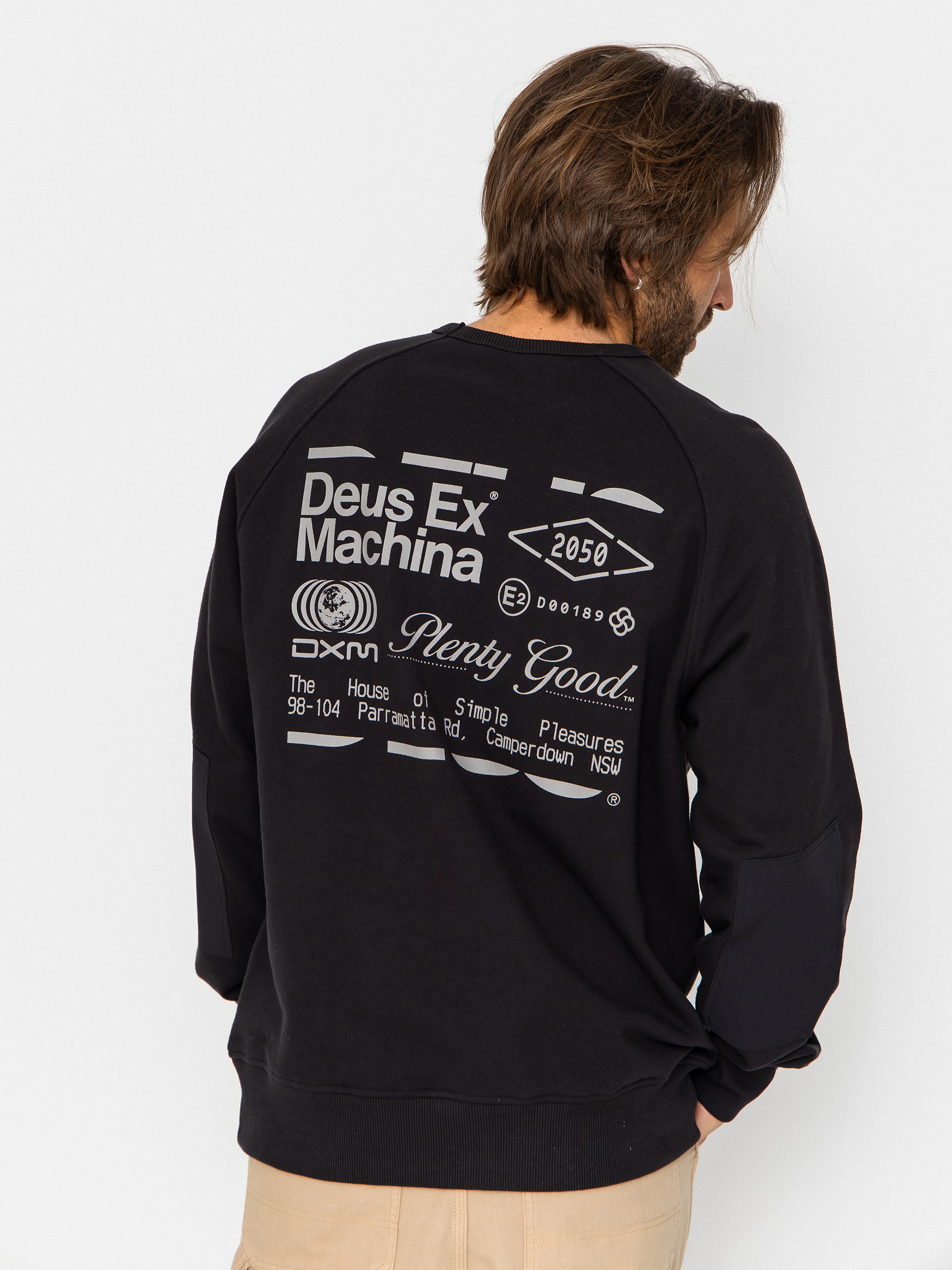 Pulóver Deus Ex Machina Plenty Good Crew (black)