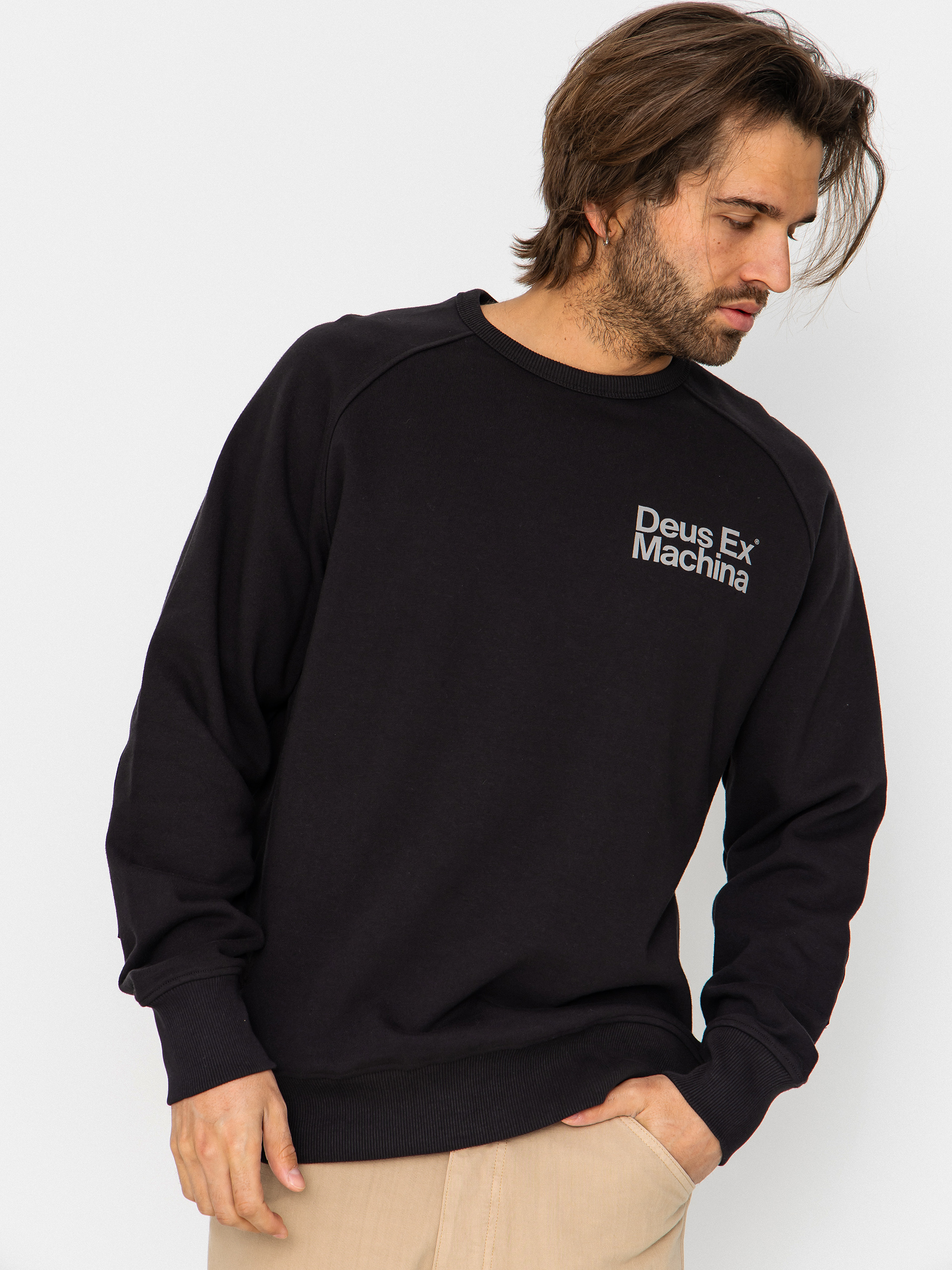 Pulóver Deus Ex Machina Plenty Good Crew (black)