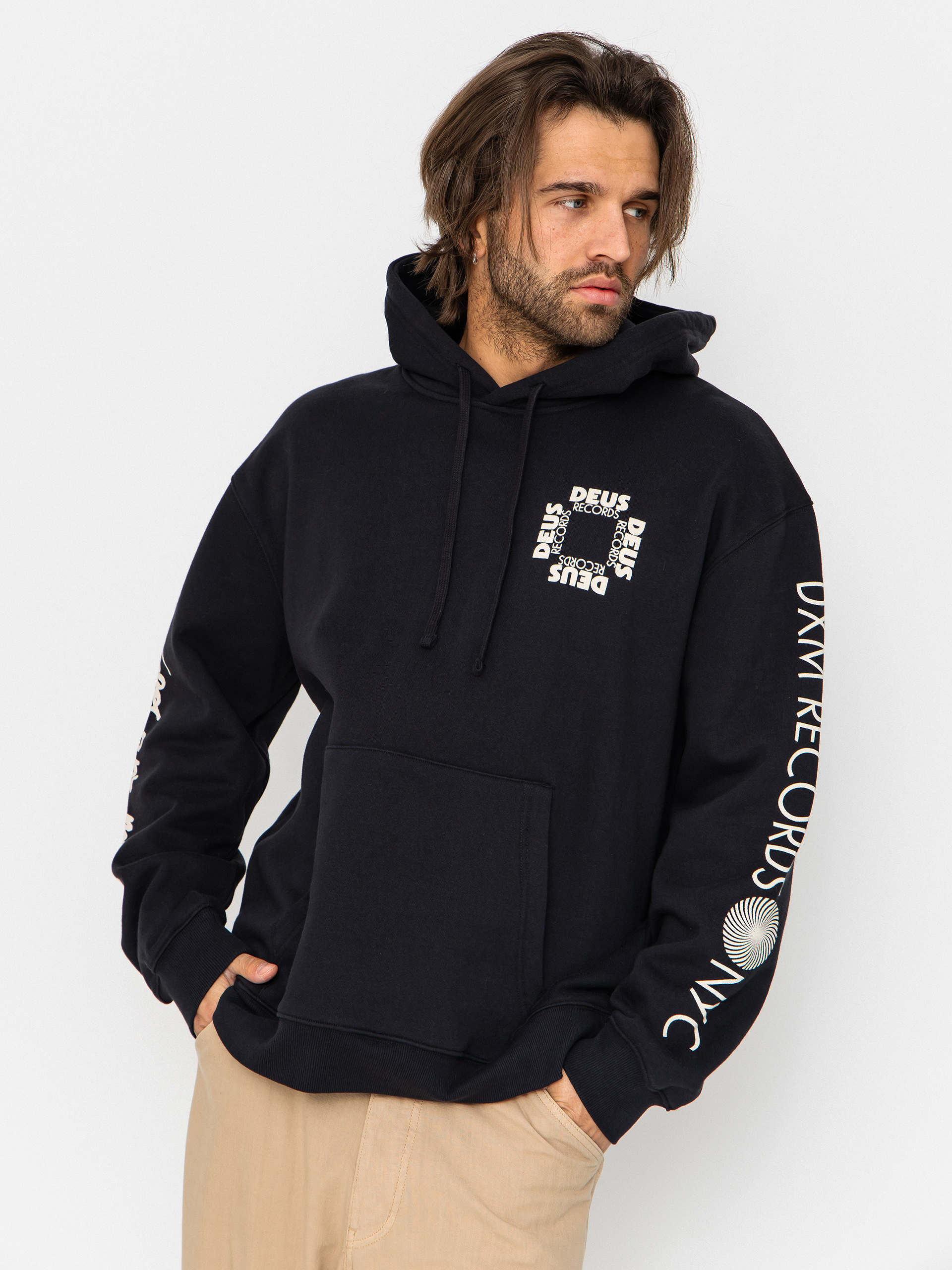 Kapucnis pulóver Deus Ex Machina Defacto HD (black)