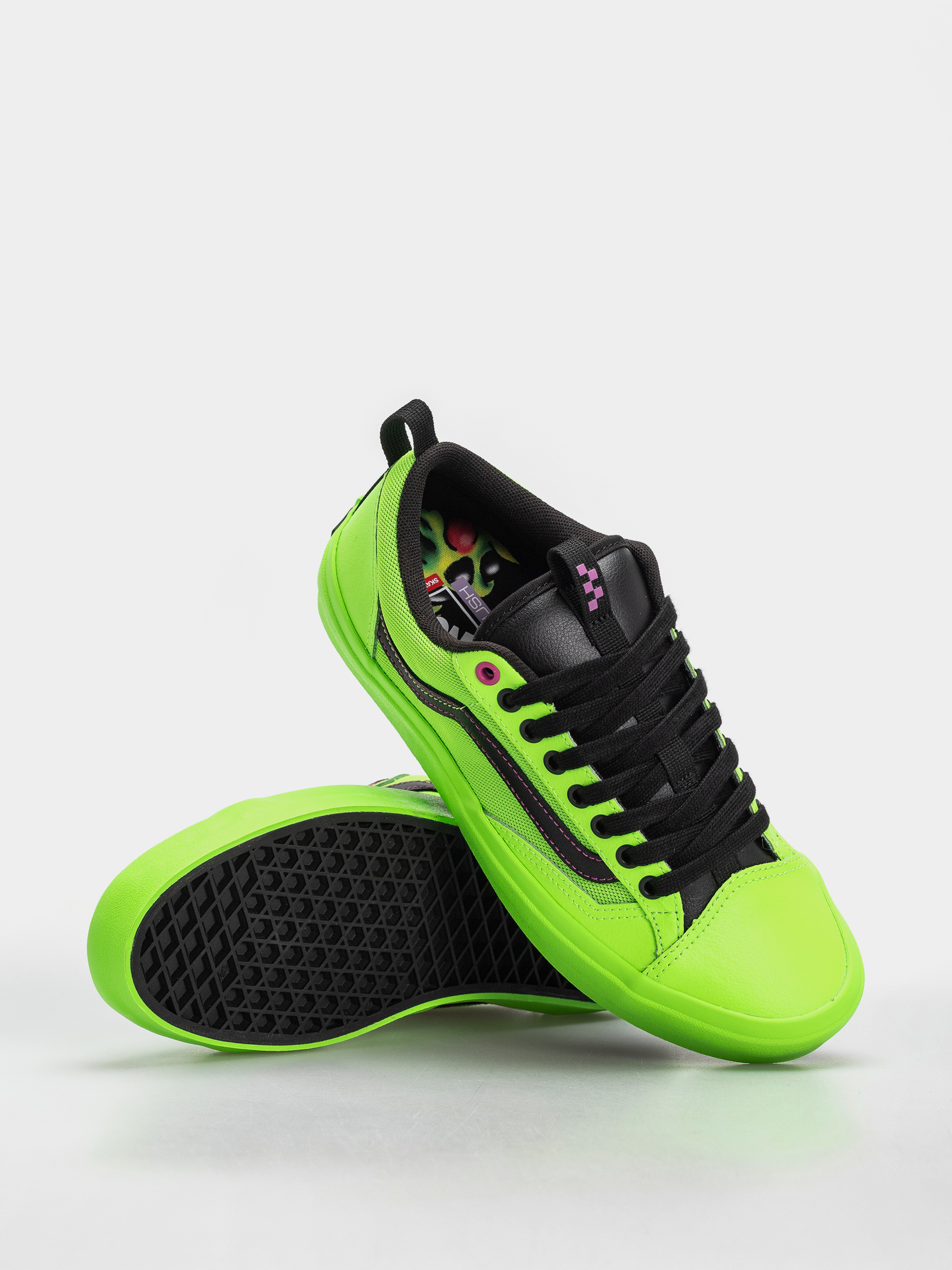 Vans Skate Old Skool 36 + Cipők (black/green gec)