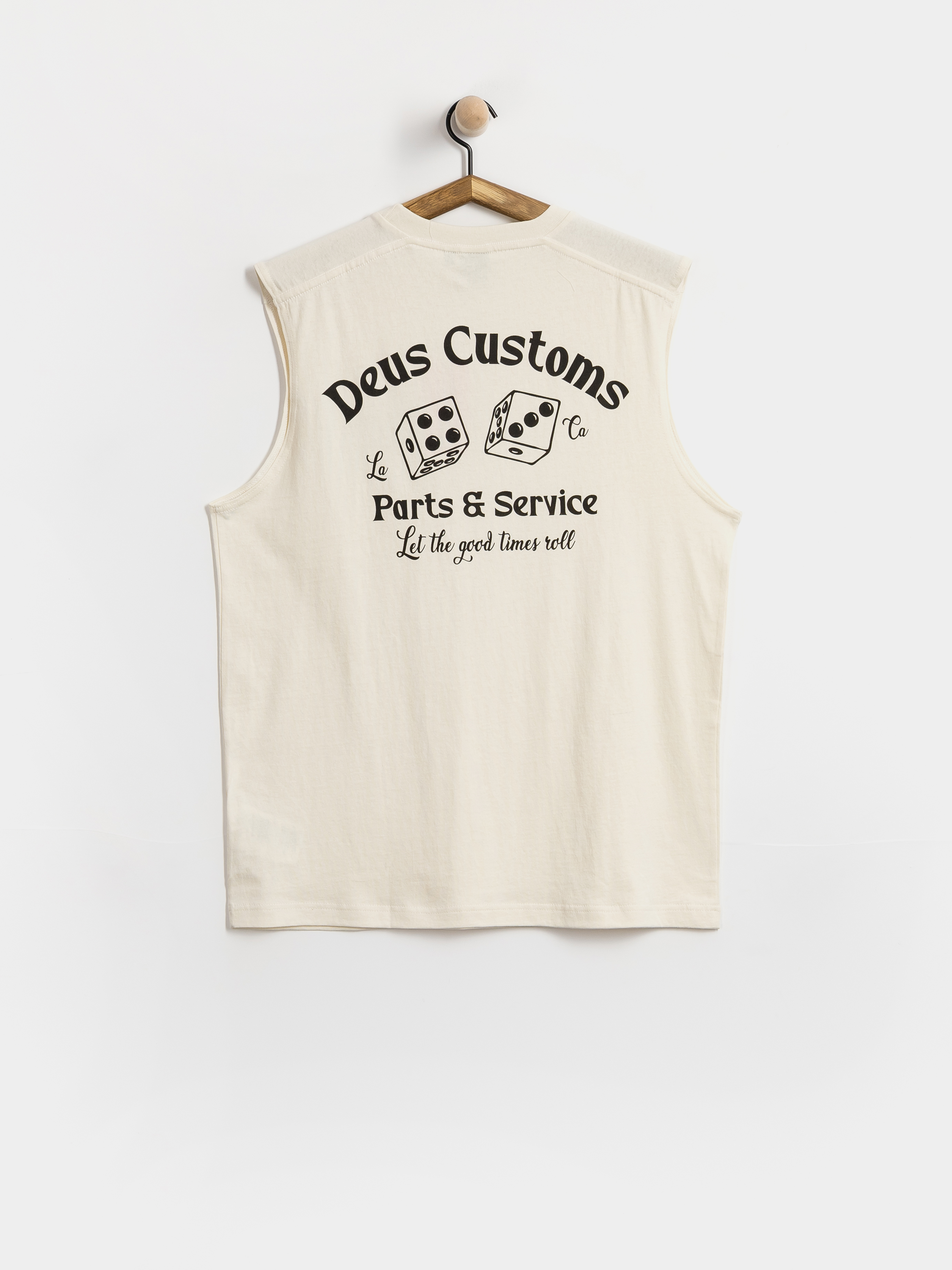 Póló Deus Ex Machina Knucklebones Muscle (dirty white)