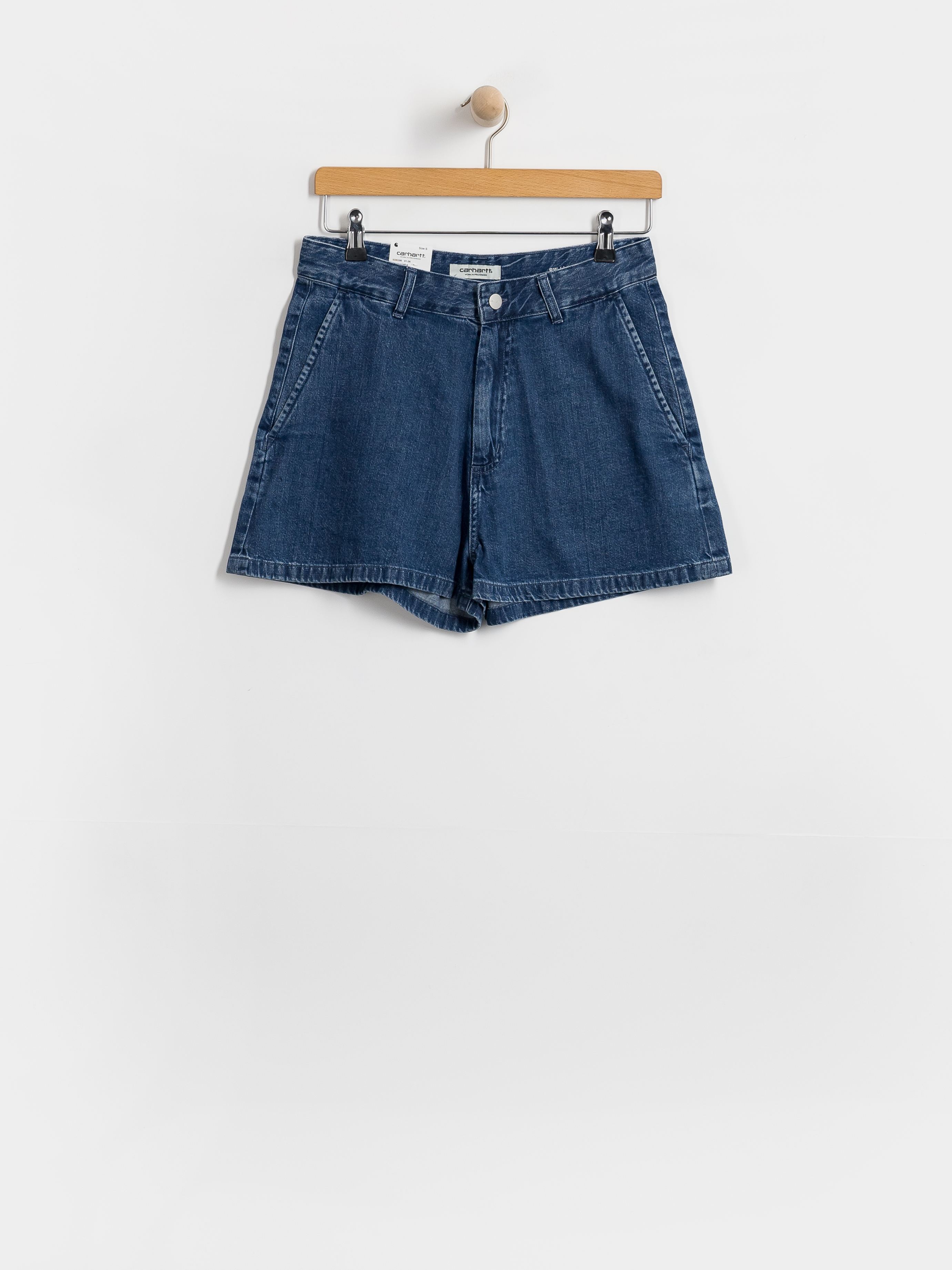 Rövidnadrág Carhartt WIP Lova Wmn (blue stone washed)